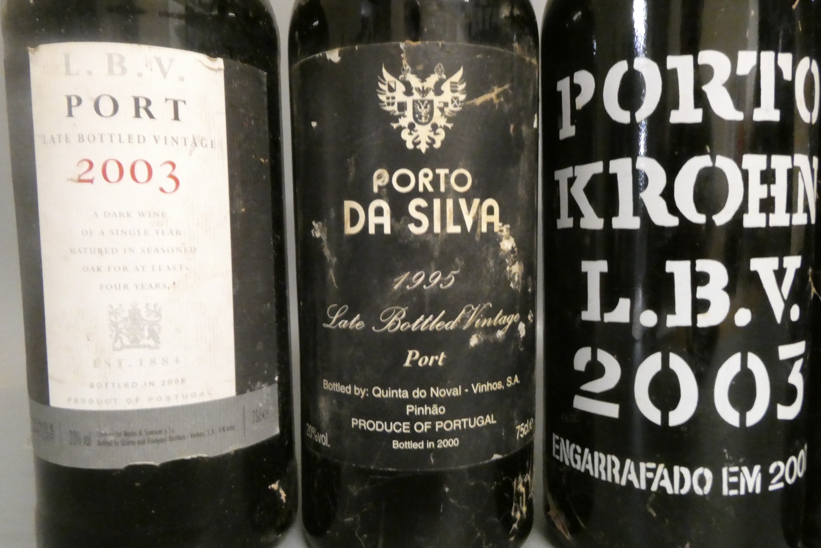 Six mixed bottles of port & madeira Image