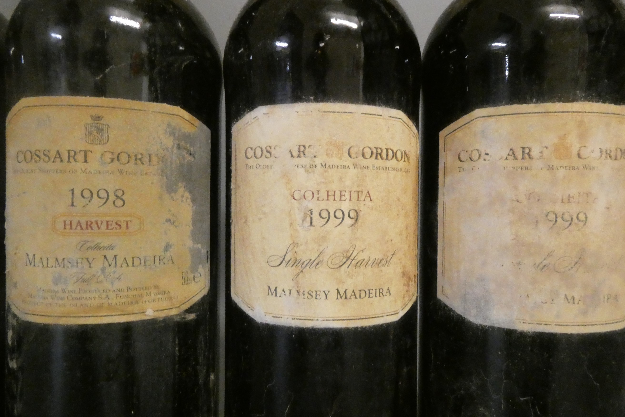 Six mixed bottles of port & madeira Image