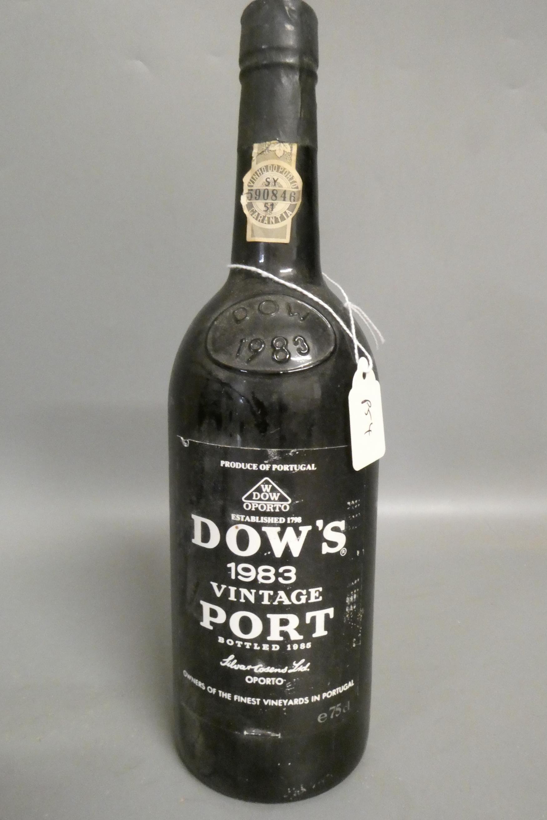 One bottle Dow's 1983 vintage port (Est. plus 24% premium inc. VAT) Image