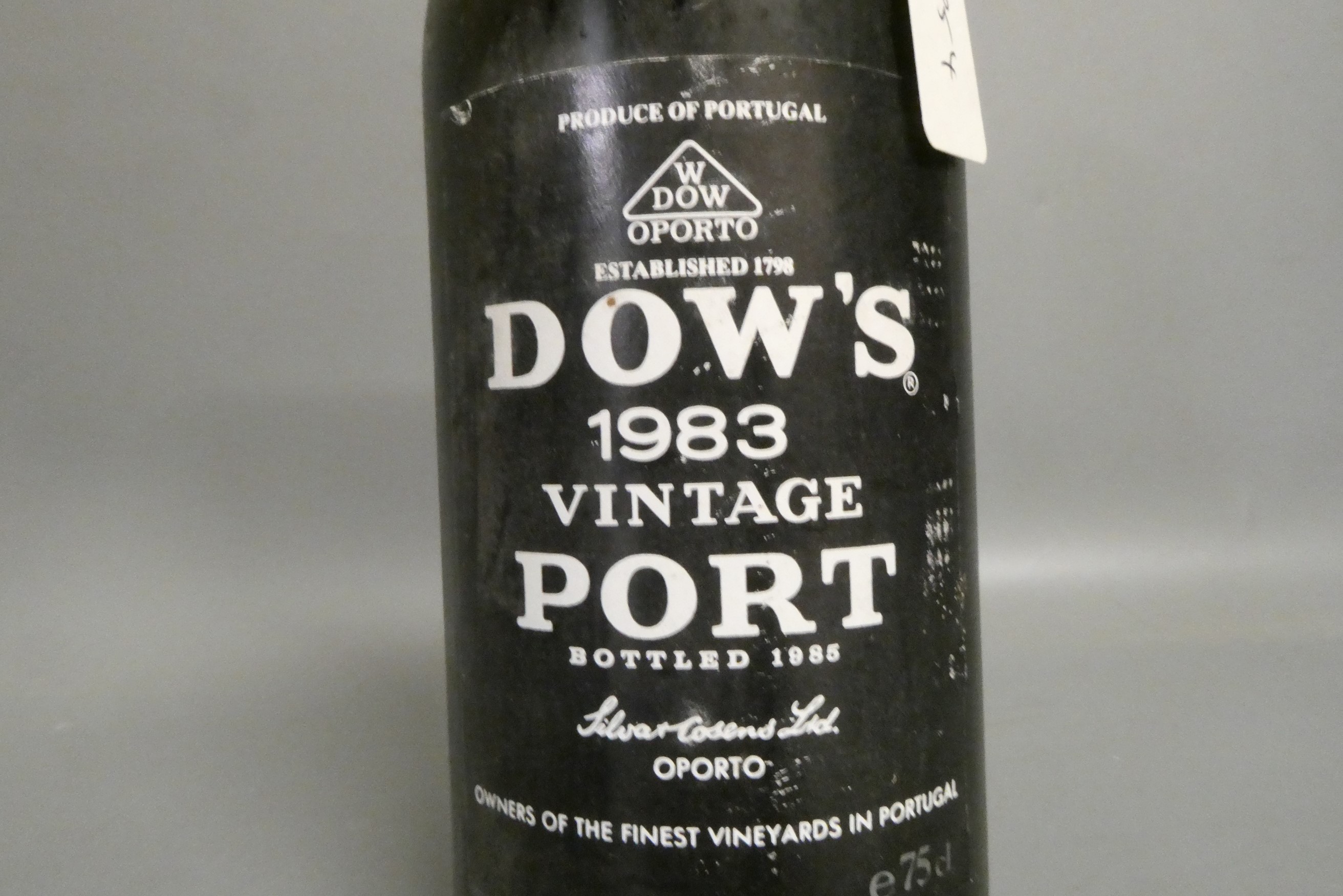 One bottle Dow's 1983 vintage port (Est. plus 24% premium inc. VAT) Image