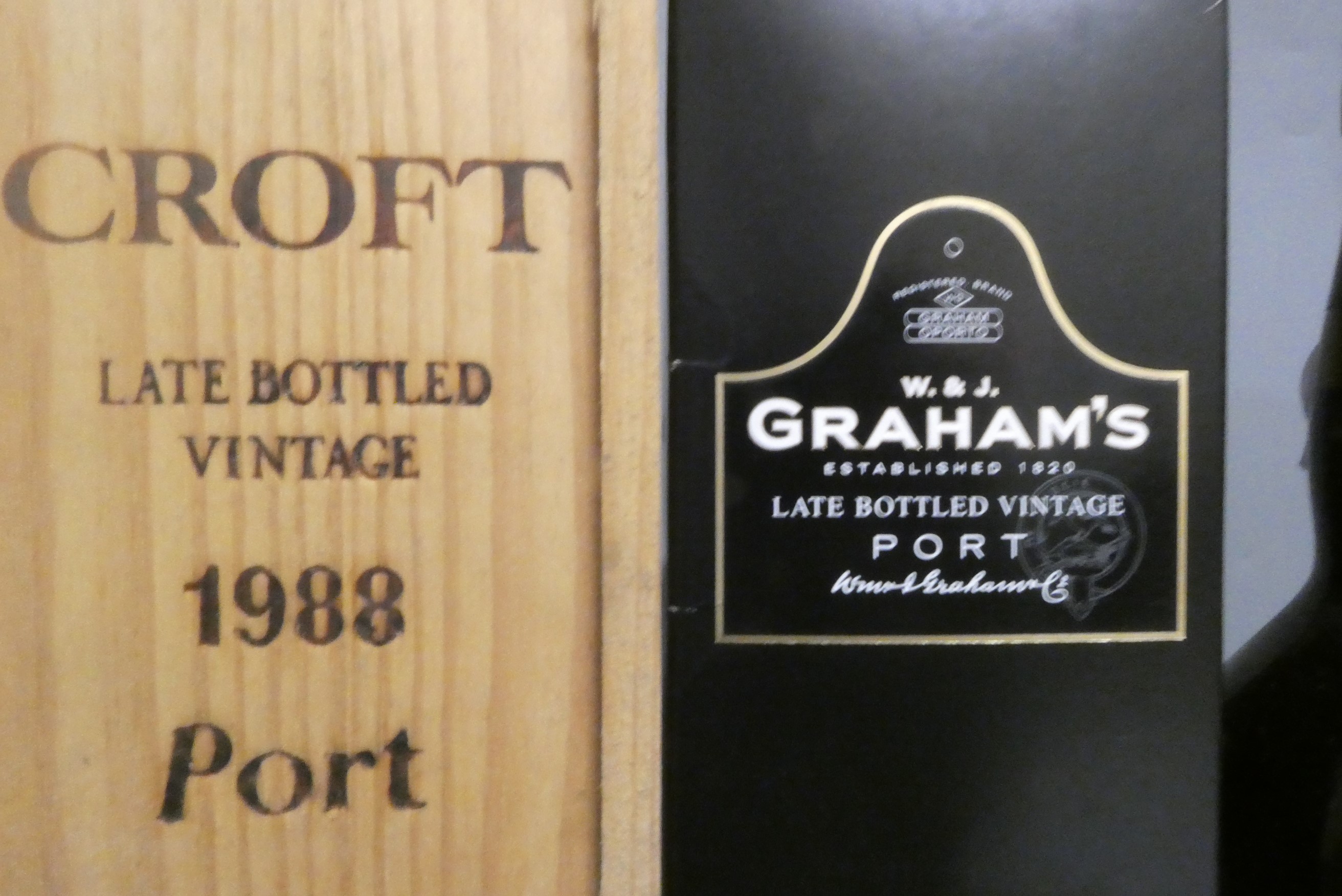 Five bottles of port & madeira Image