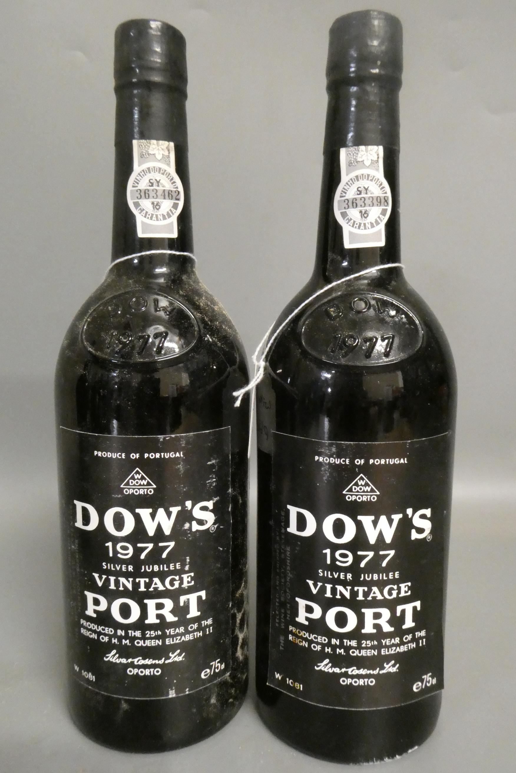 Two bottles Warre's 1977 vintage port (Est. plus 24% premium inc. VAT) Image