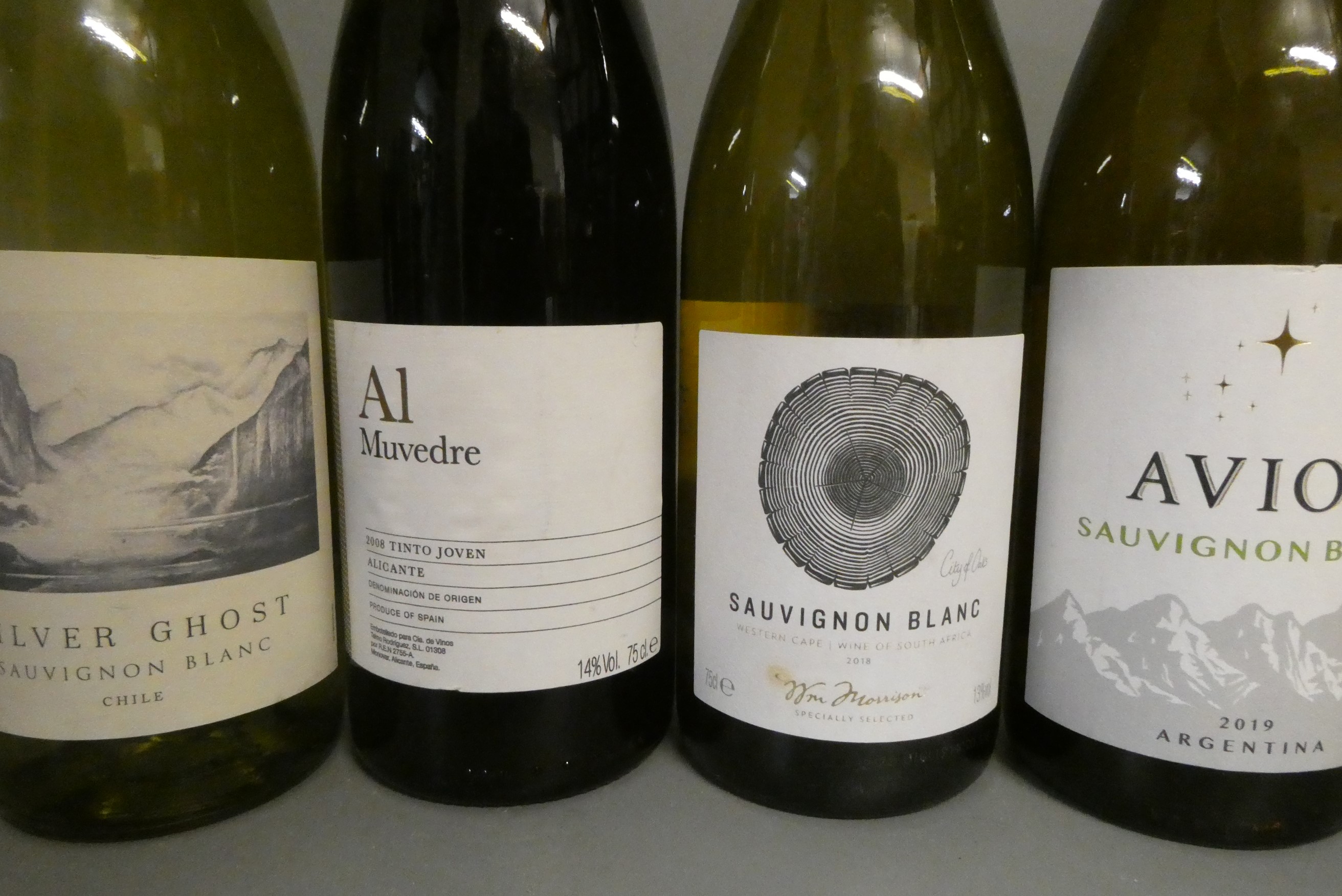 Fourteen bottles of mixed wine and liqueur Image