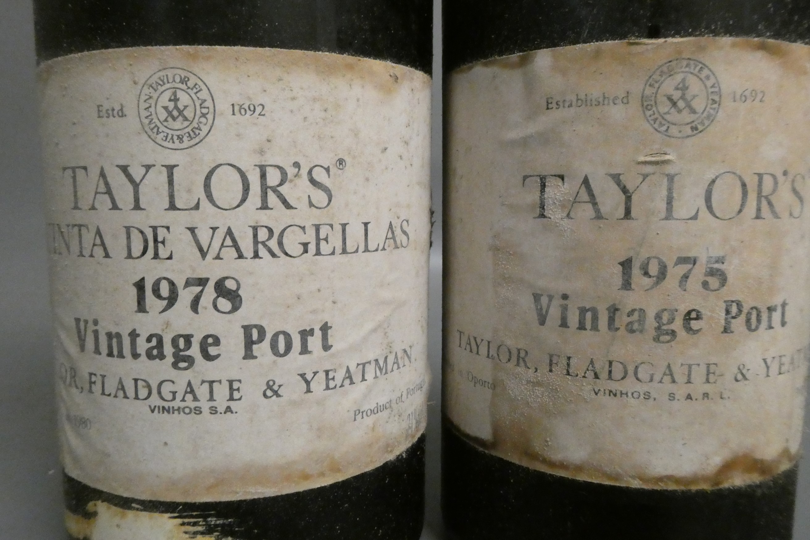 Two bottles Taylor's vintage port, comprising a 1875 and a 1978 (Est. plus 24% premium inc. VAT) Image