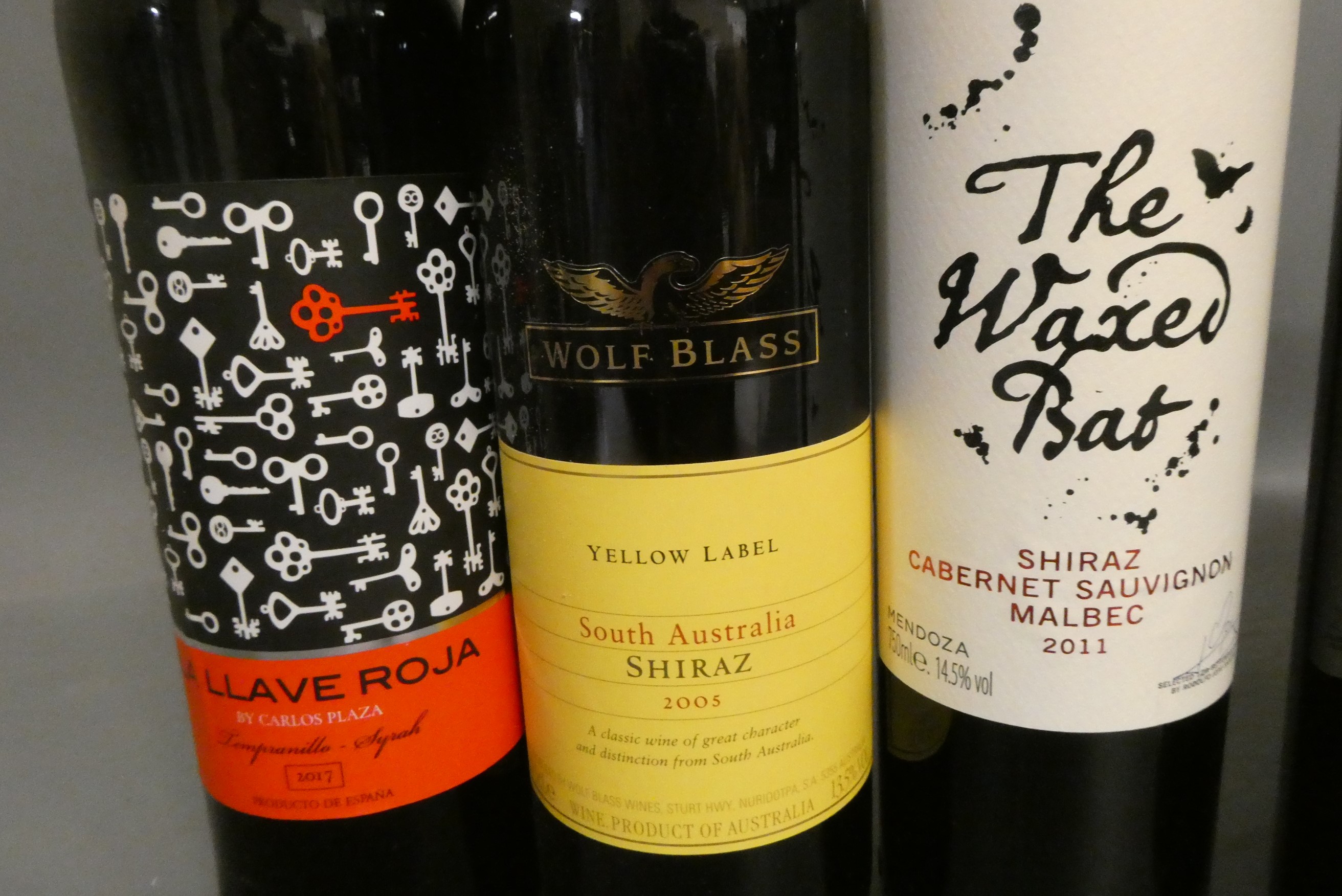 Eight bottles of new world & Spanish wine Image