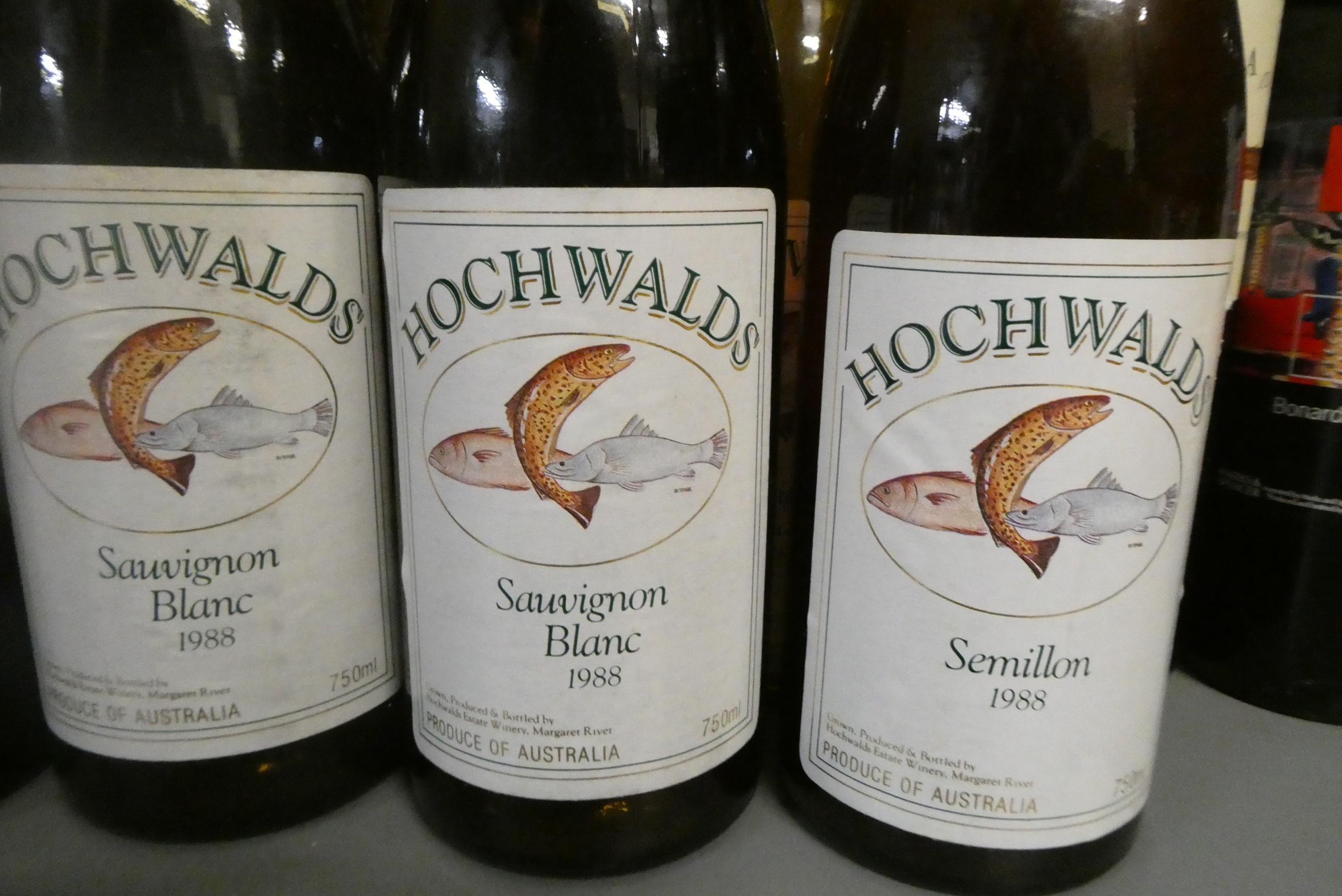 Sixteen bottles of New World wine Image