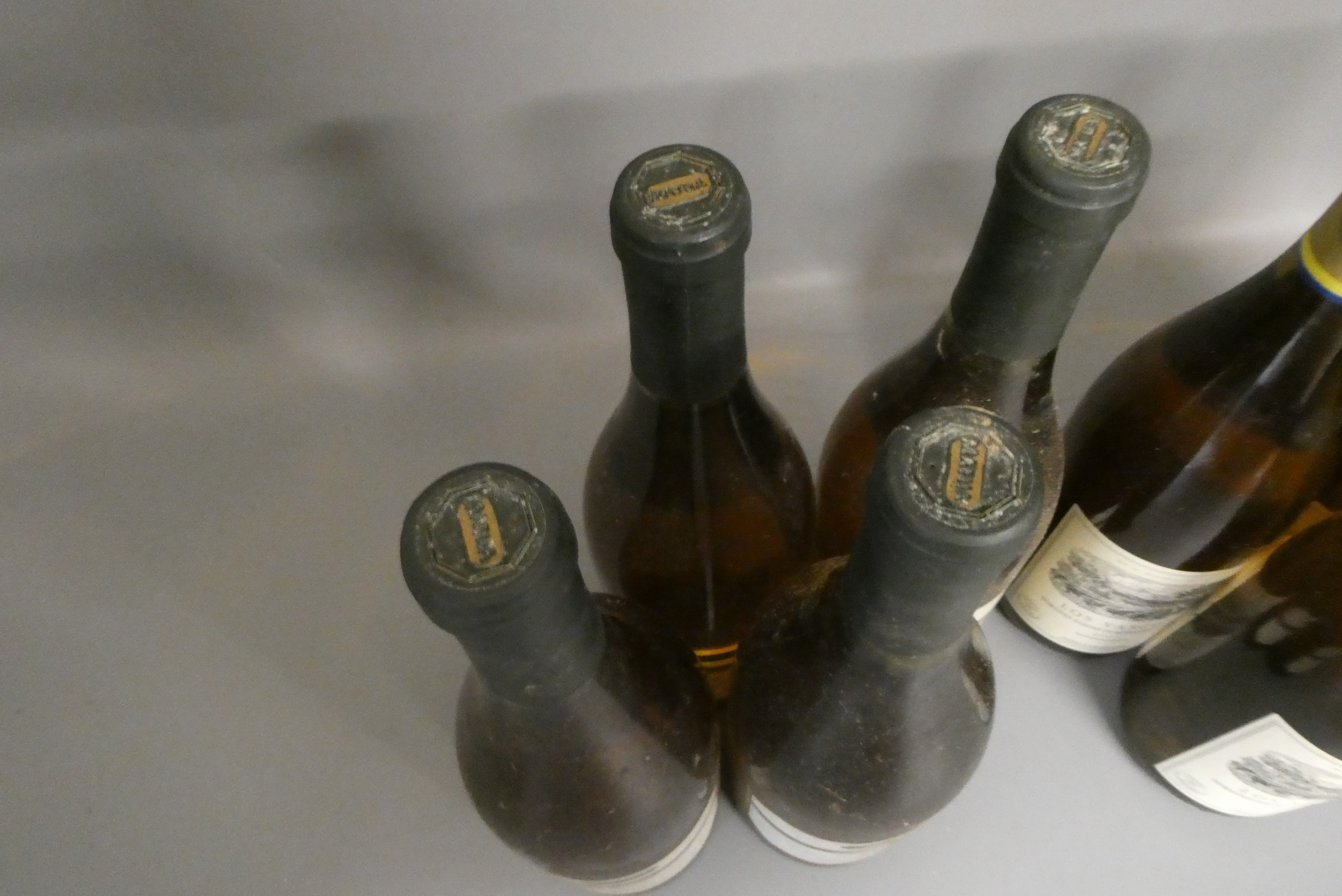 Five bottles Los Vascos chardonnay, 2001, Domsines Barons de Rothschild (Lafite), together with four Image