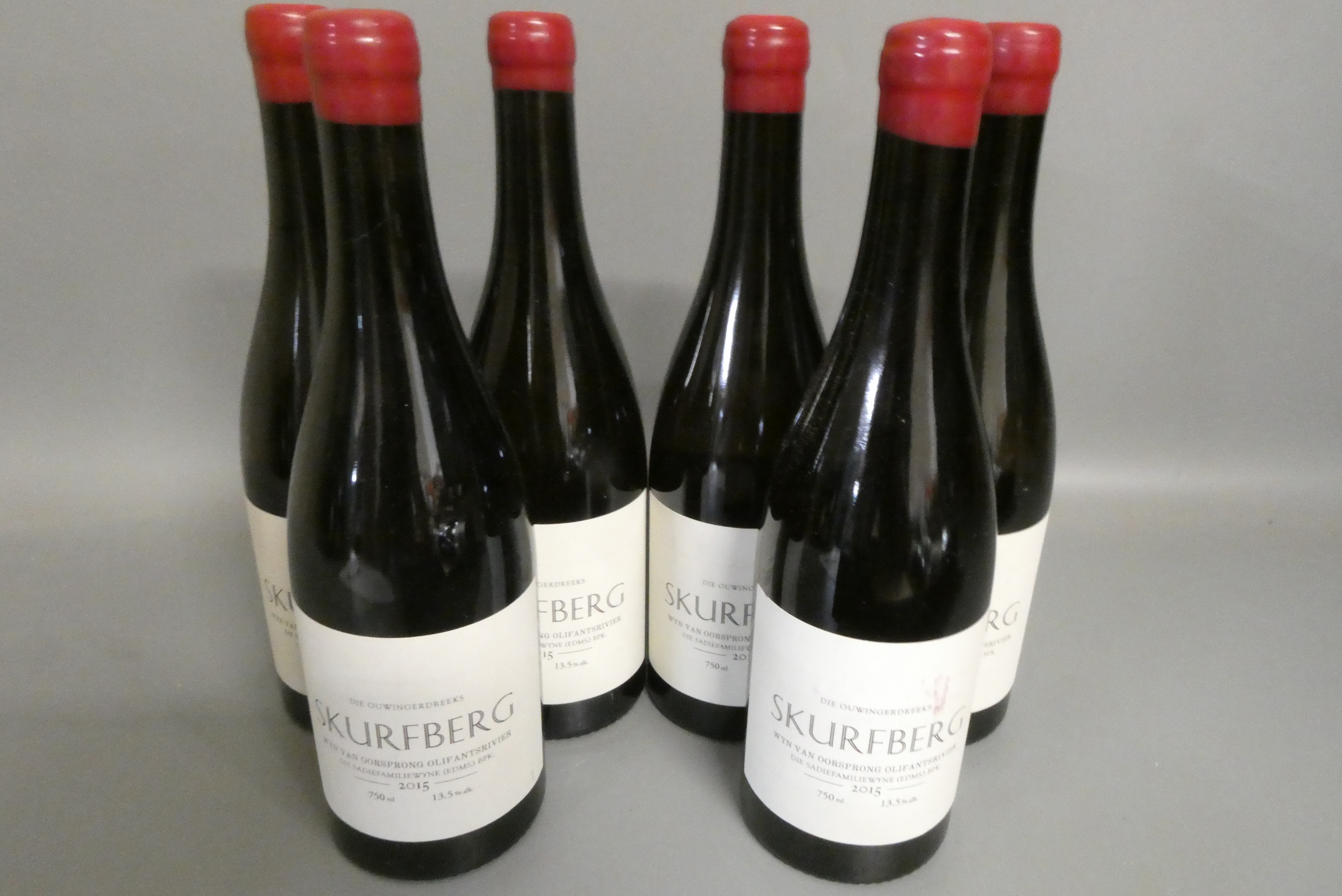 Six bottles Skurfberg, 2015, Ouwingerdreeks, Sadie family (Est. plus 24% premium inc. VAT) Image