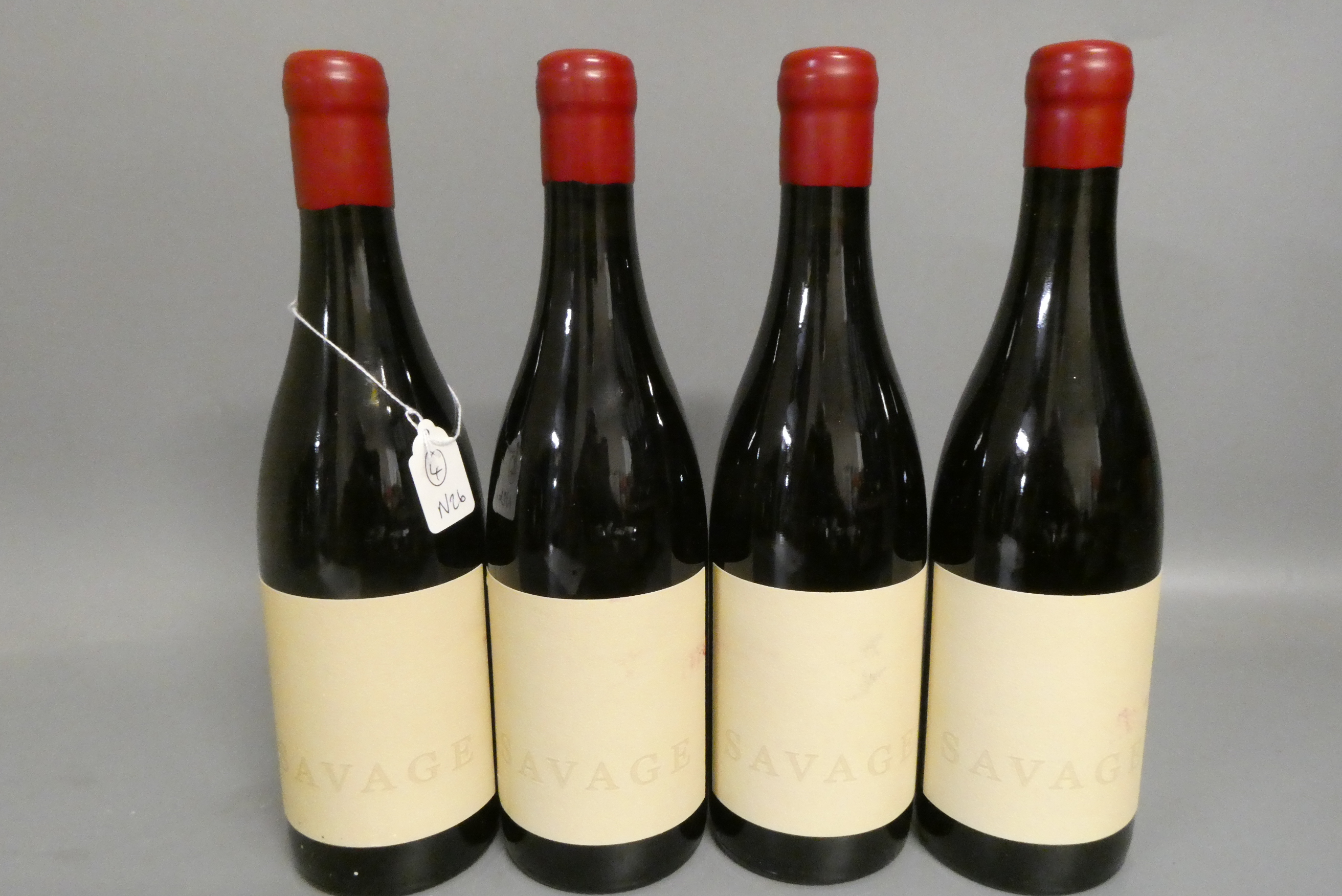 Four bottles Savage, 2015, Duncan Savage, Syrah (Est. plus 24% premium inc. VAT) Image