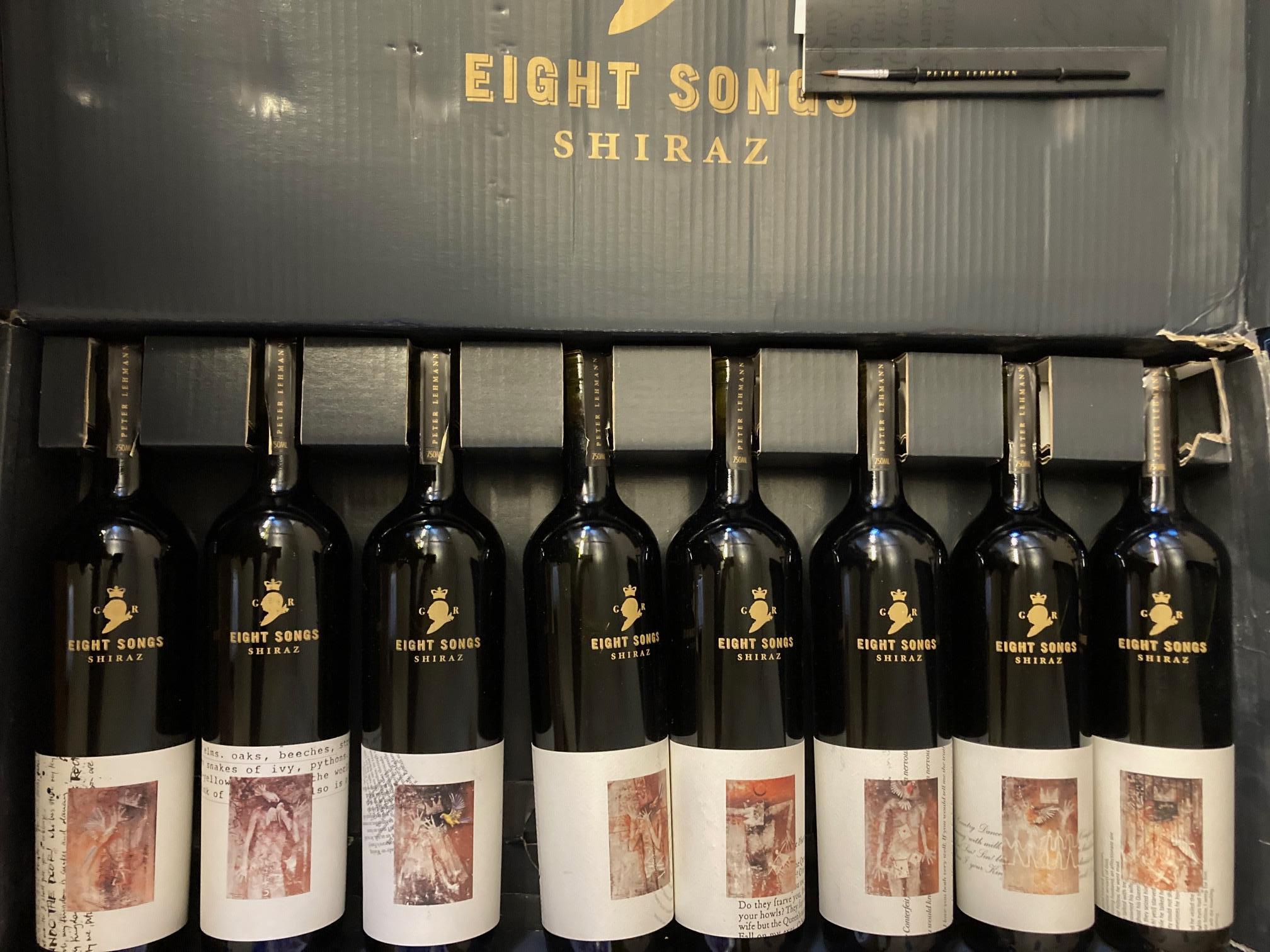 Eight bottles Eight Songs Shiraz Image