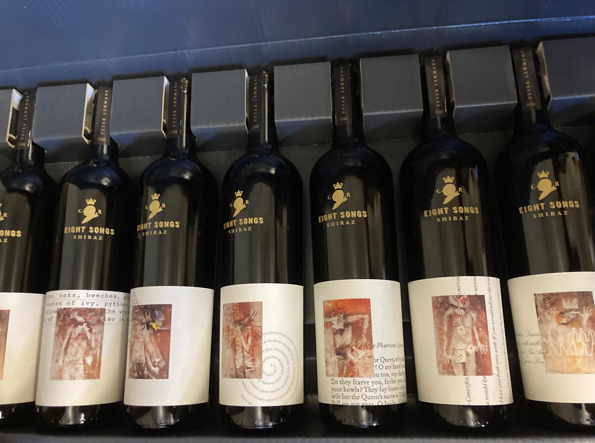 Eight bottles Eight Songs Shiraz Image