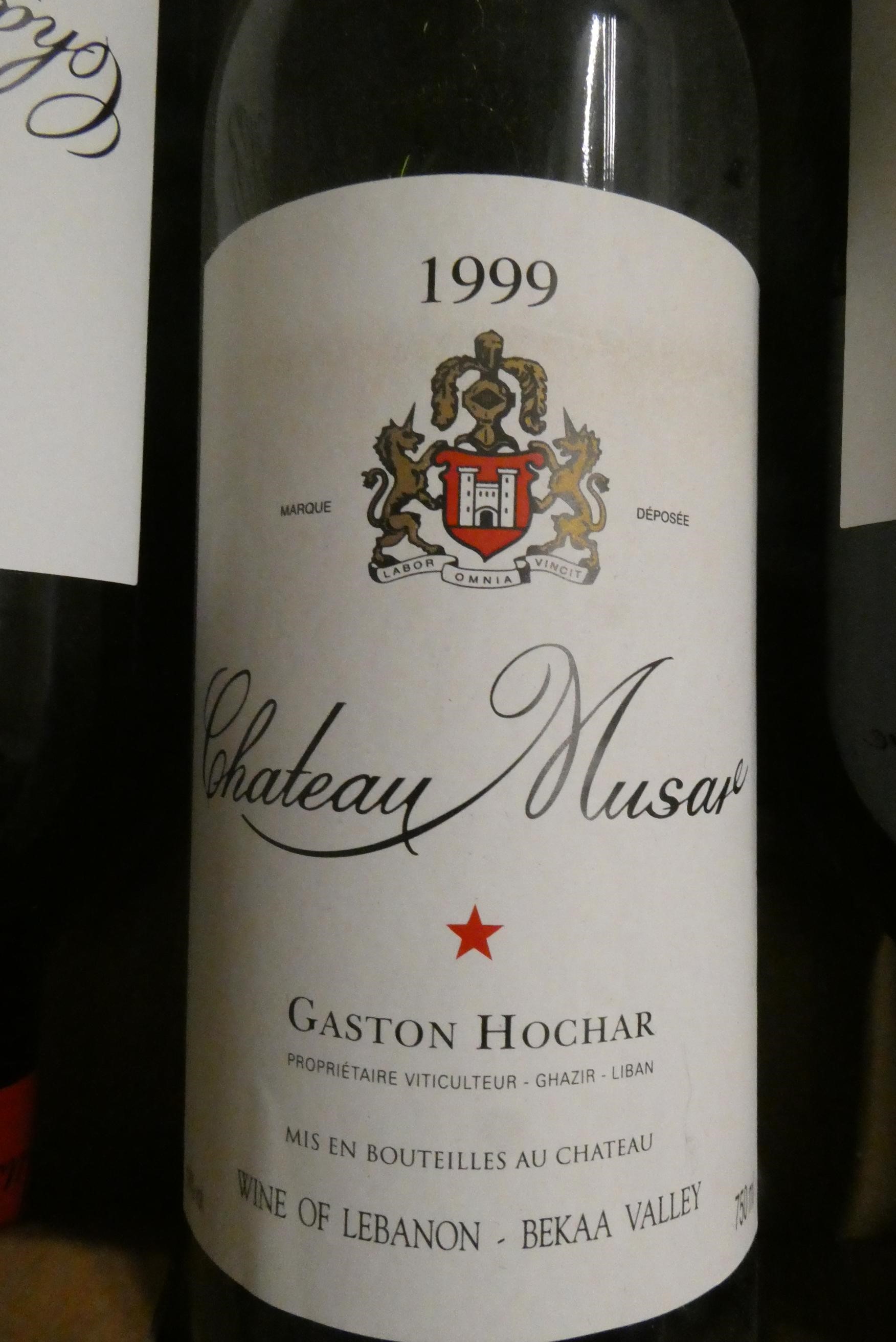 Six bottles Chateau Musar, comprising two 1998, two 1999 and two 2000, Gaston Hochar, 2000, OC (Est. Image