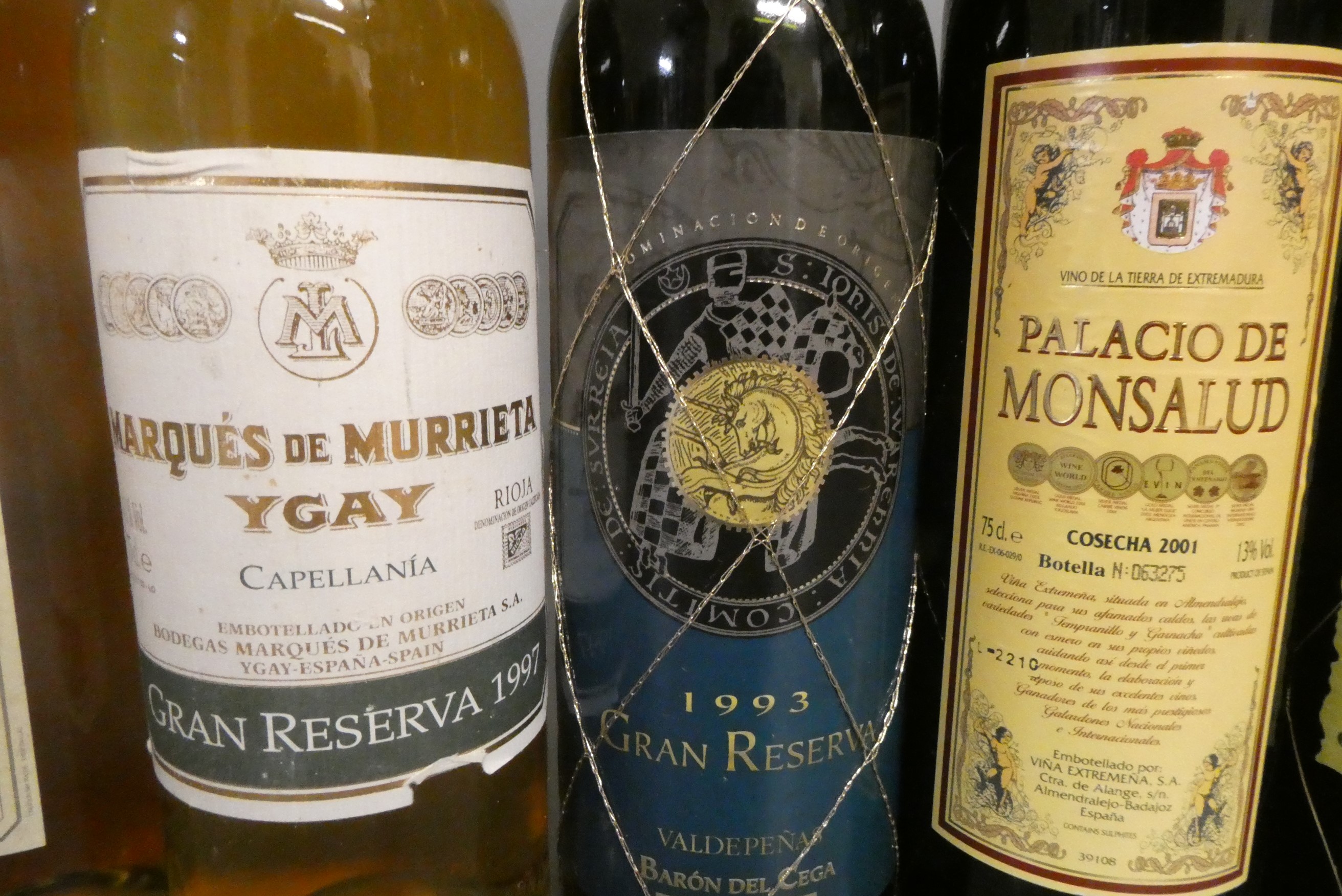 Twelve bottles of mainly Spanish wine Image