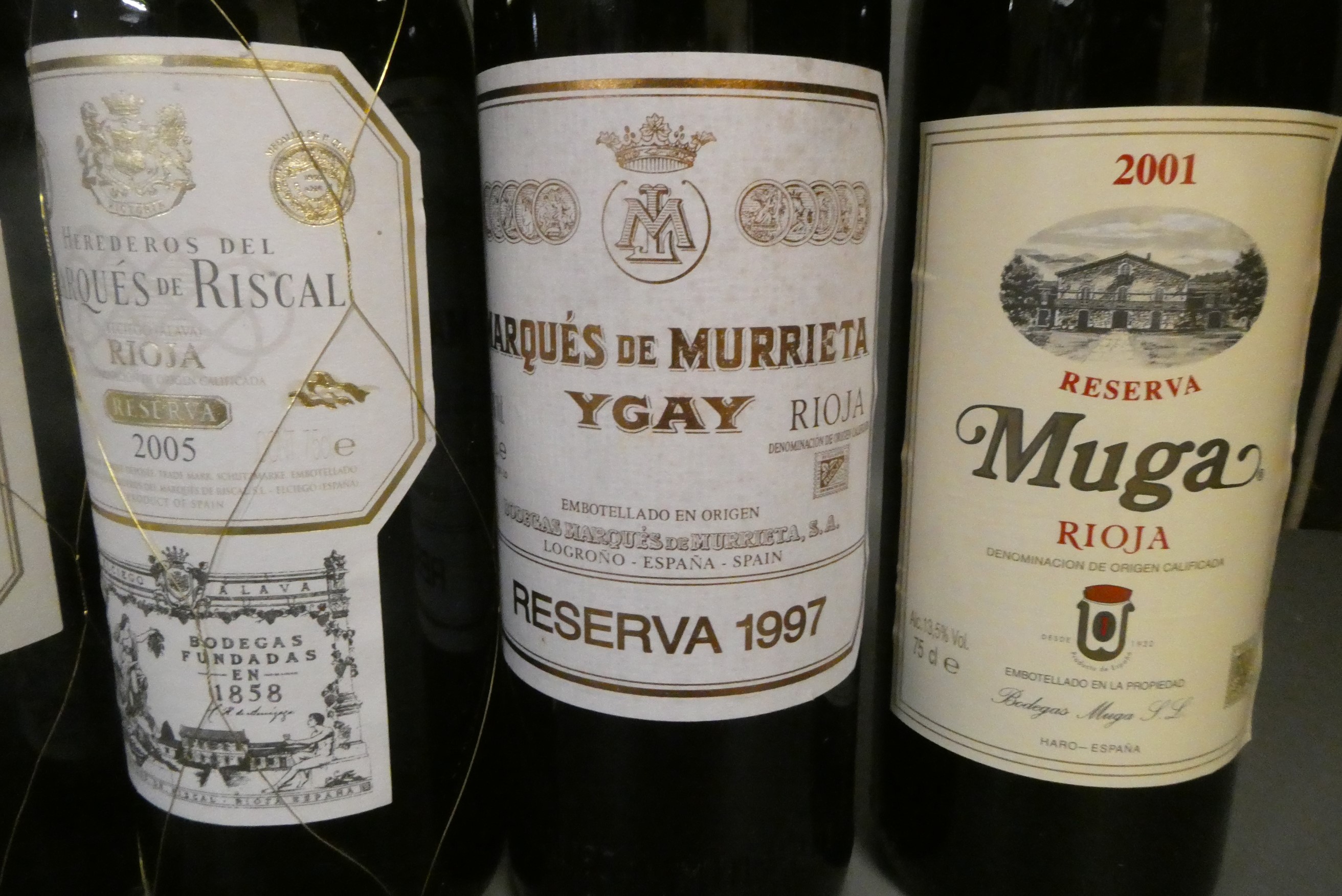 Twelve bottles of mainly Spanish wine Image