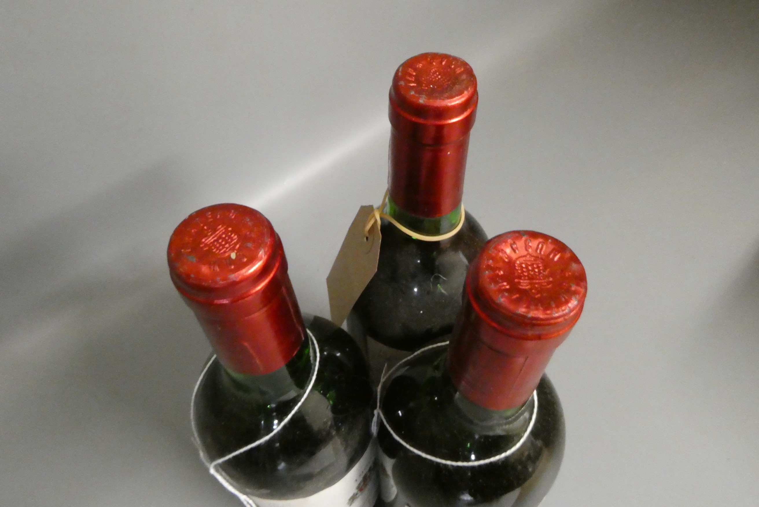 Three bottles Chateau Musar, 1980, Gaston Hochar (Est. plus 24% premium inc. VAT) Image