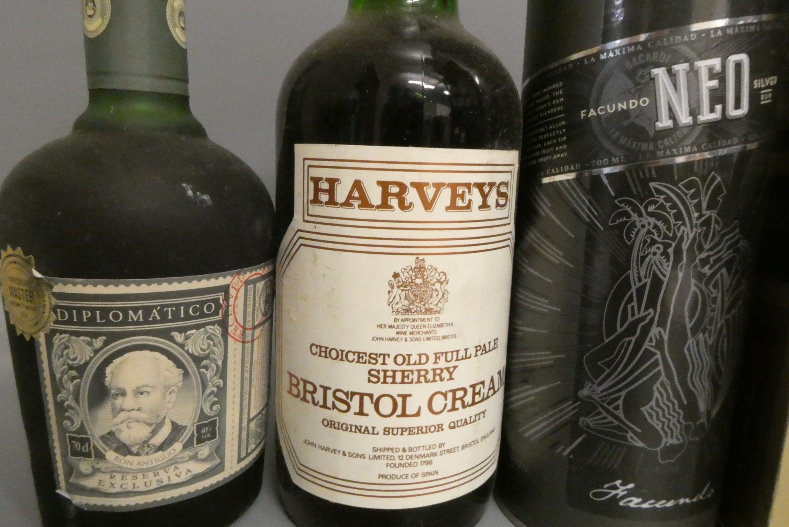 Eight bottles of mixed liqueurs and spirits Image