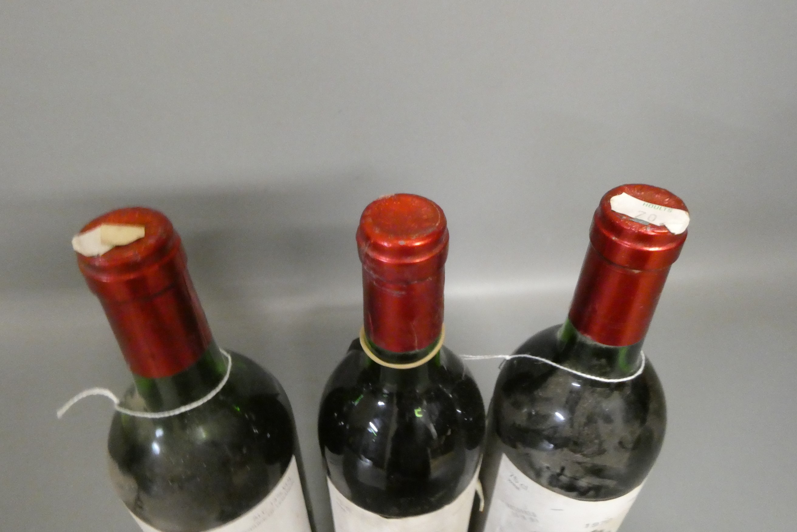 Three bottles Chateau Musar, comprising a 1970, a 1975 and a 1978, Gaston Hochar Image