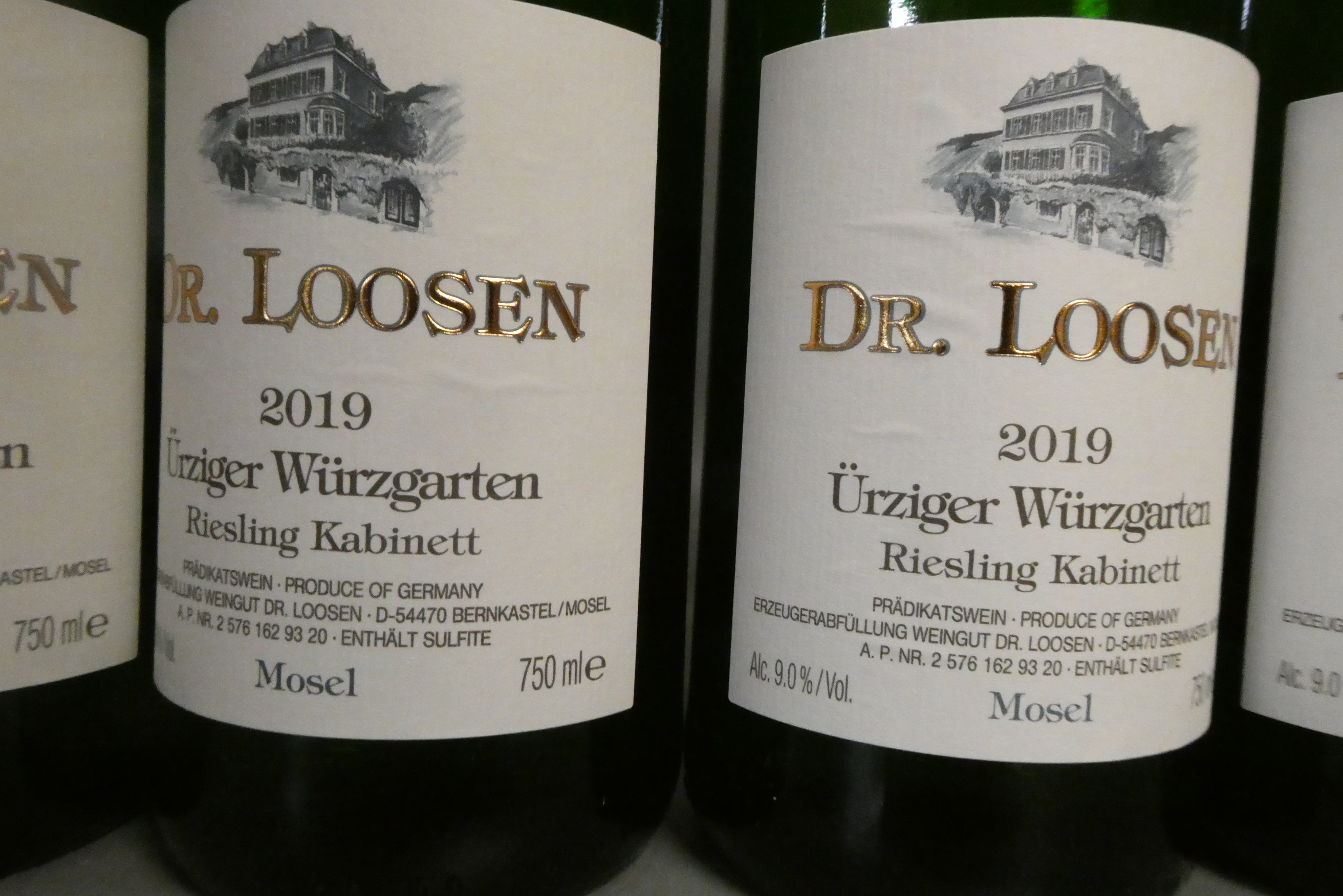 Six bottles Dr. Loosen, 2019, Urziger Wurzgarten, riesling kabinett, OC (Est. plus 24% premium inc. Image