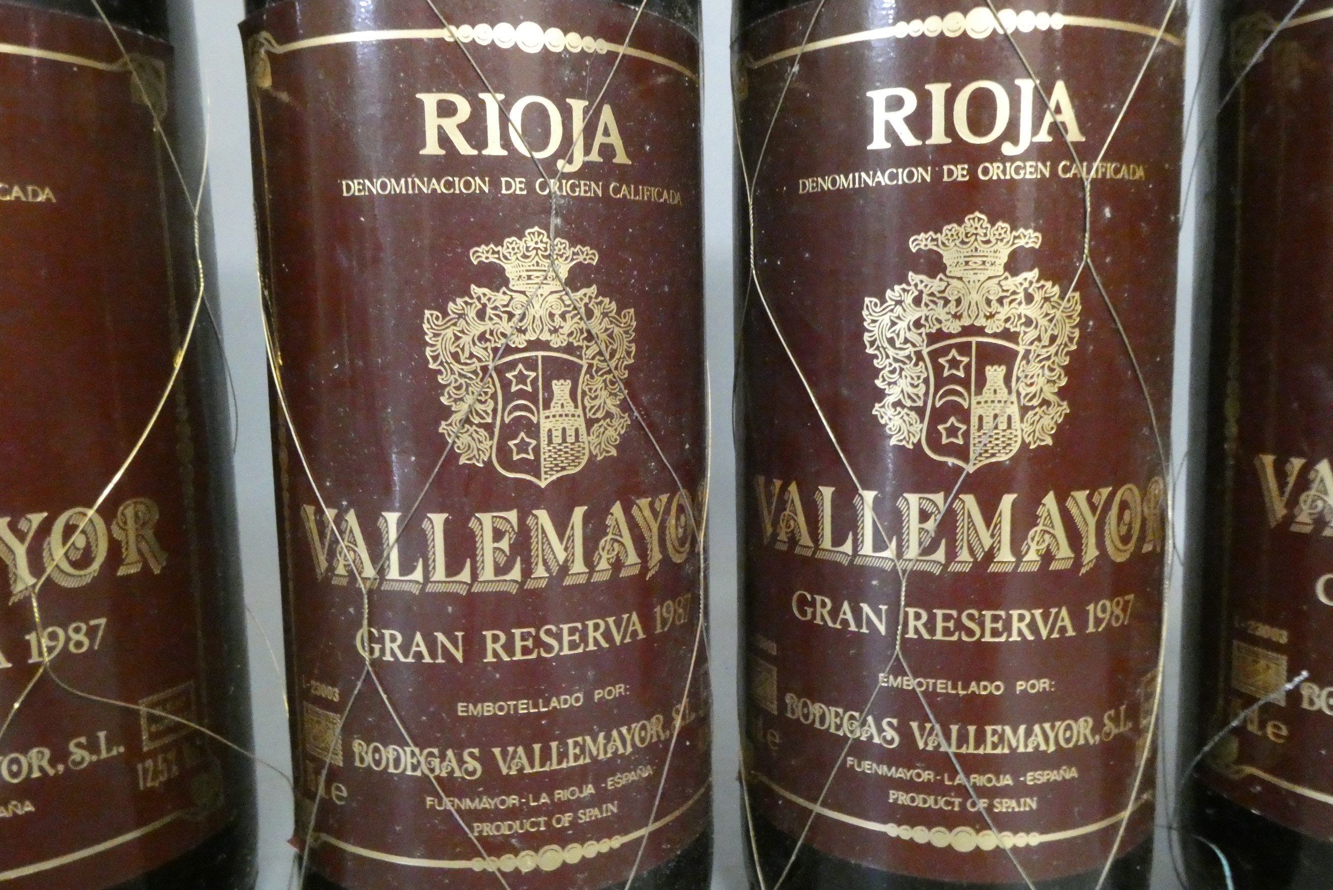 Six bottles Vallemayor, 1987, rioja (Est. plus 24% premium inc. VAT) Image