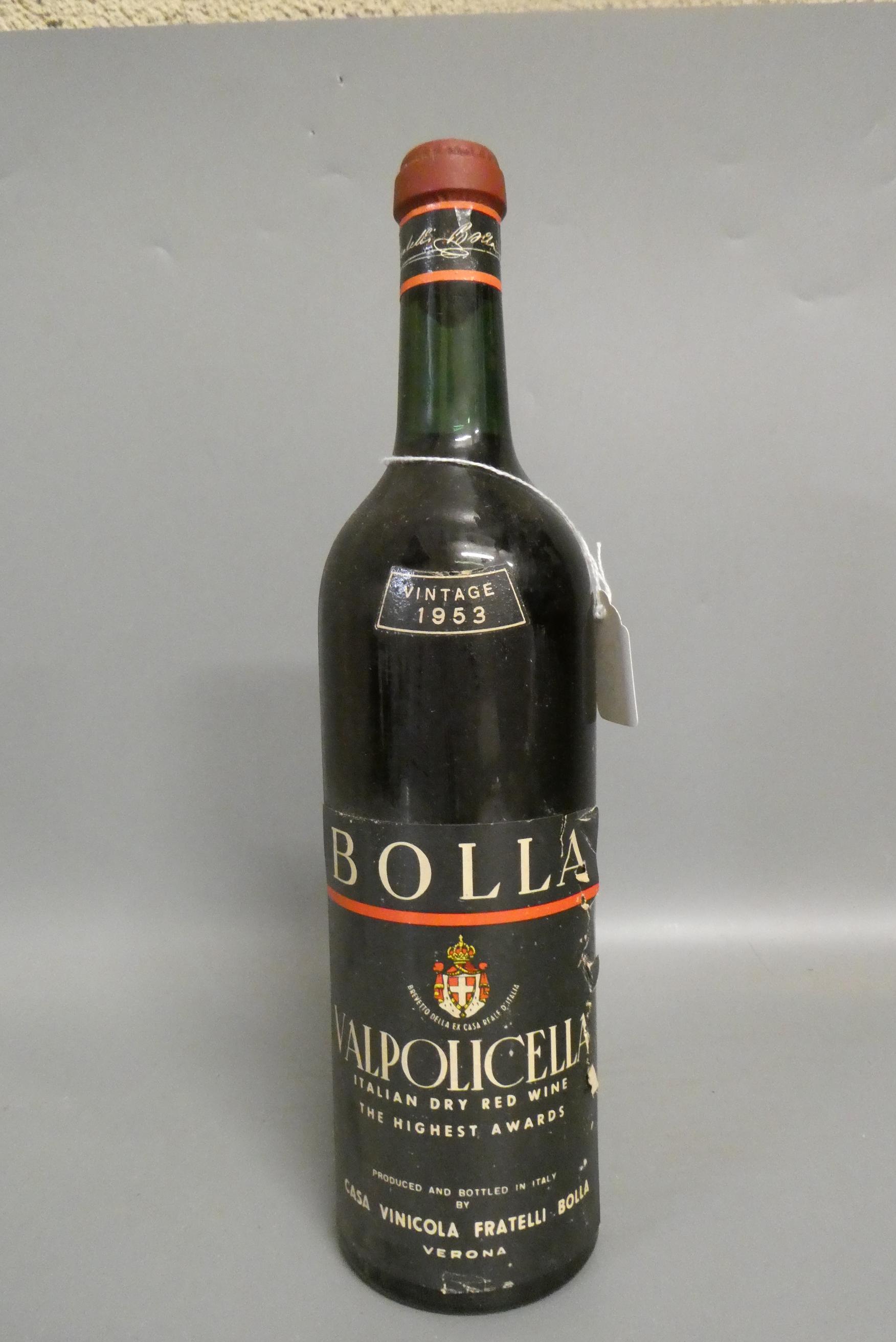 One bottle Bolla, 1953, Valpolicella (Est. plus 24% premium inc. VAT) Image