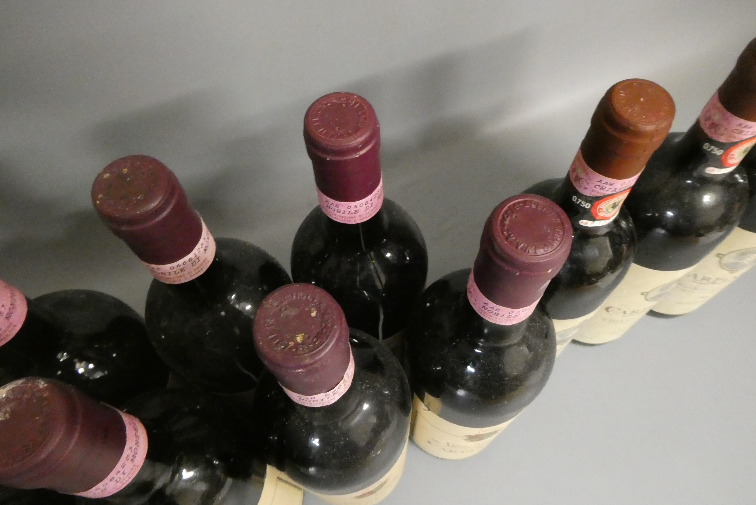 Eleven bottles of Carpineto, comprising eight 1990 Vino Nobile di Montepulciano and three 1993 Image