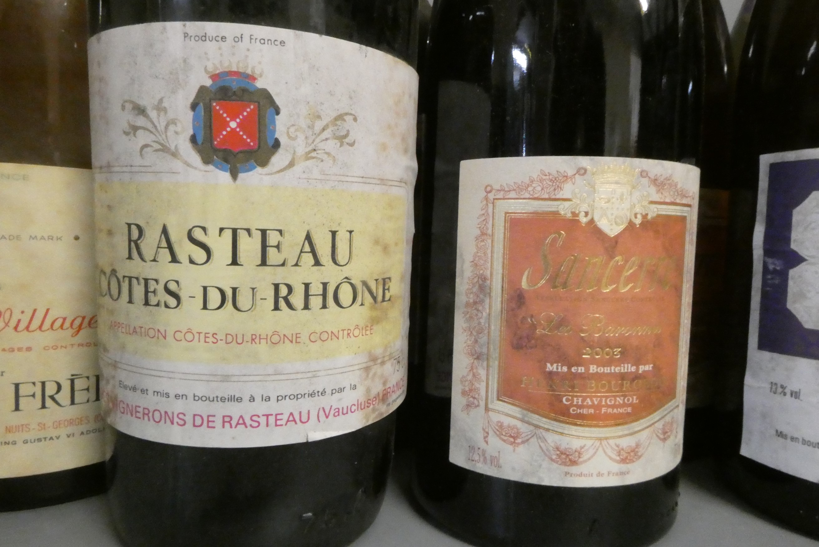 Fifteen bottles of mainly Burgundy wine Image