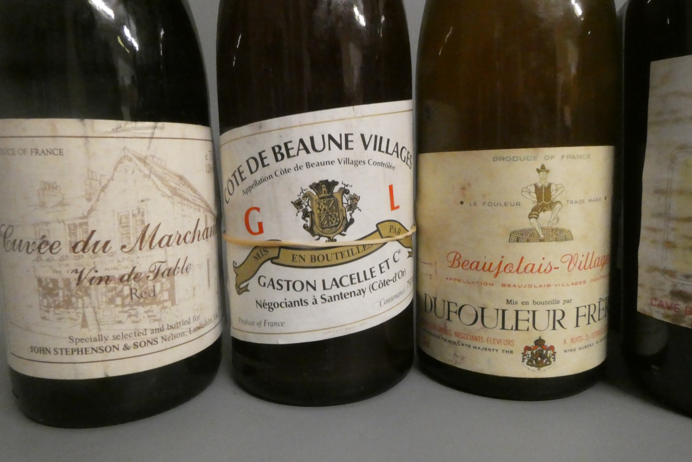 Fifteen bottles of mainly Burgundy wine Image