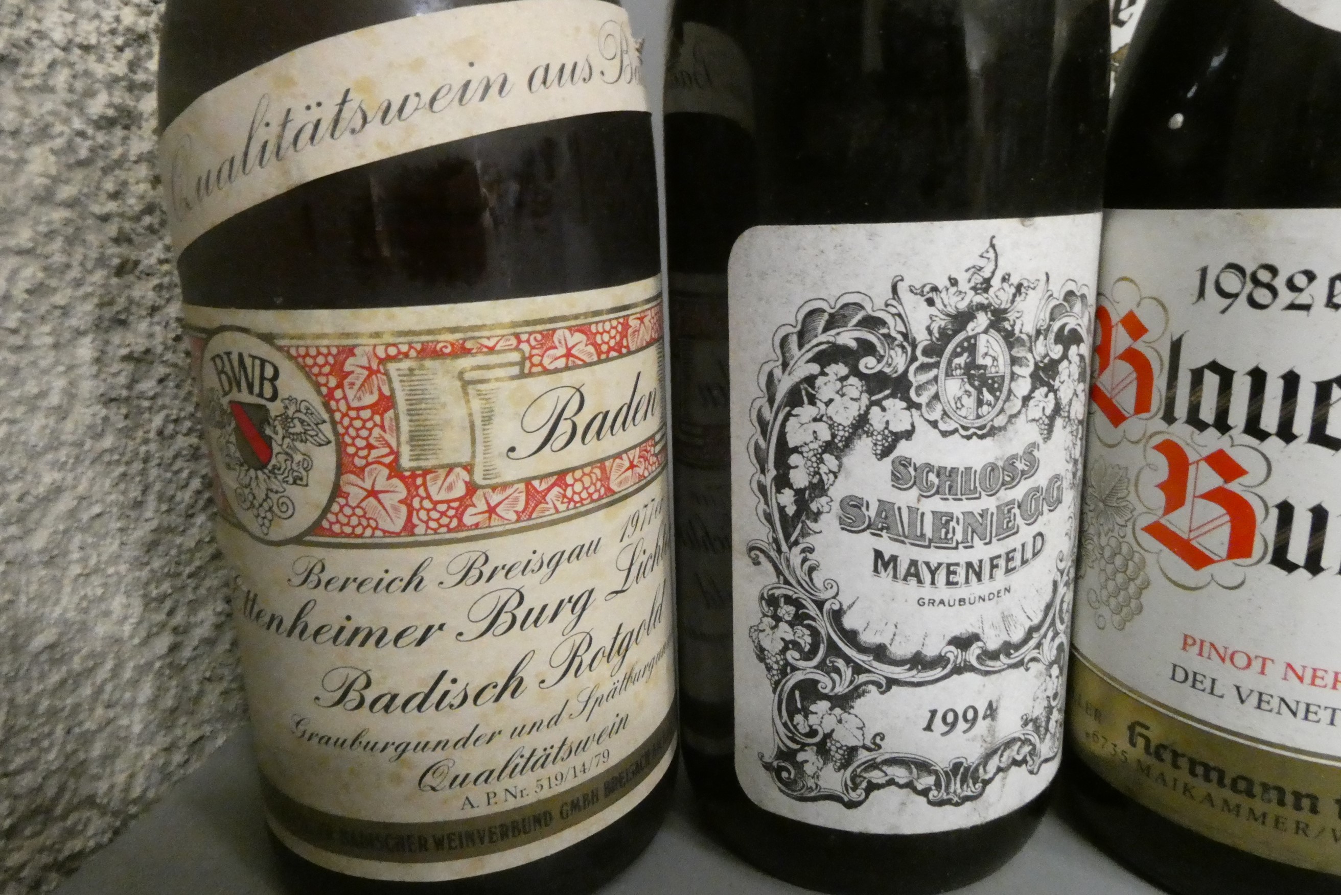 Twenty seven bottles German wine Image