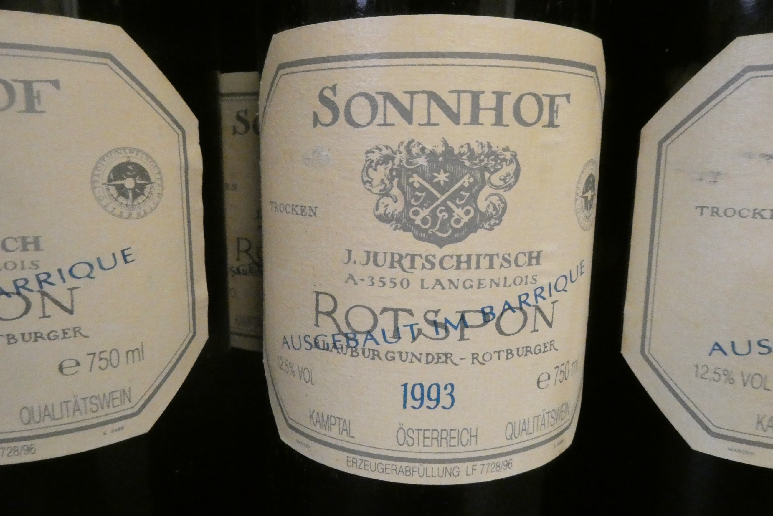 Twenty four bottles German wine Image