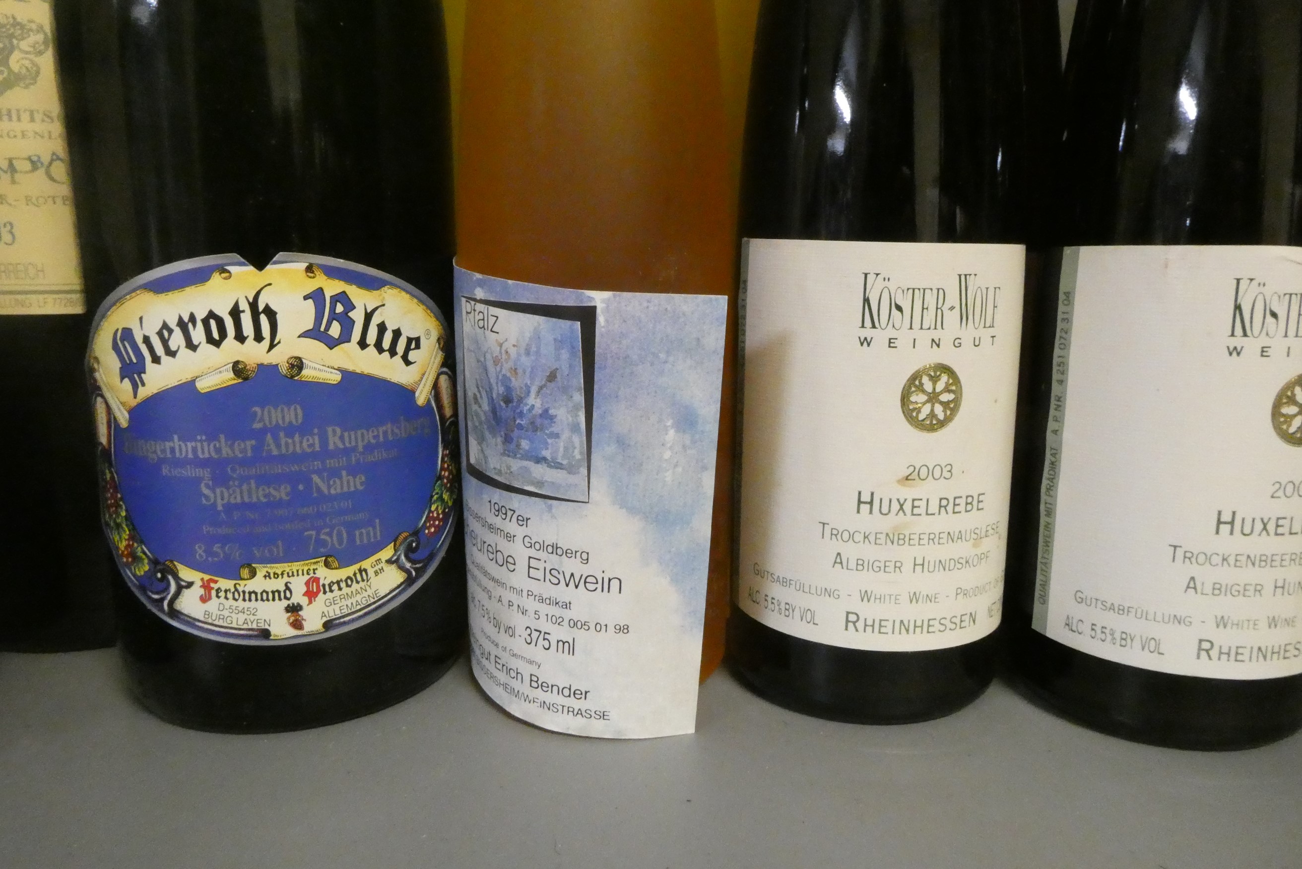 Twenty four bottles German wine Image