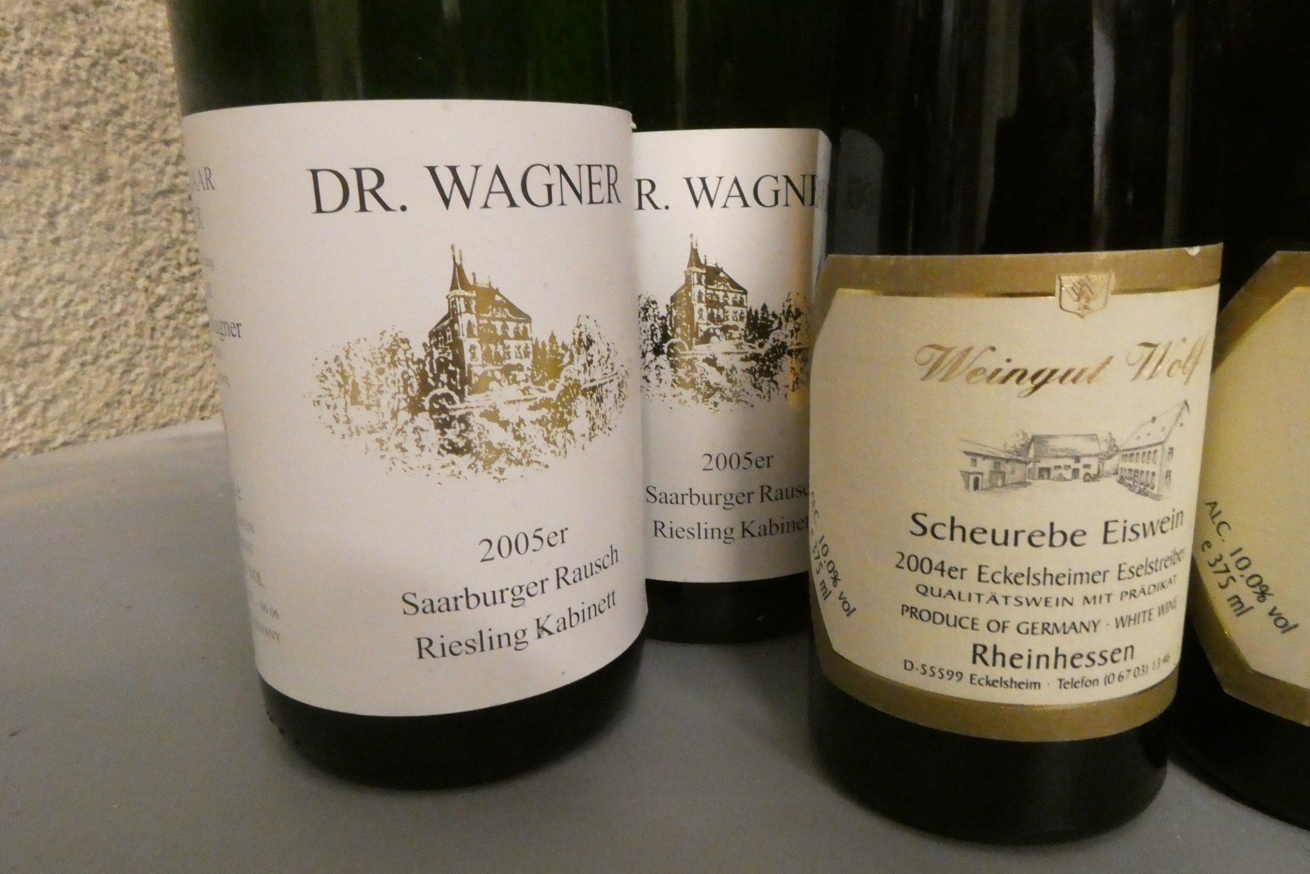 Twenty four bottles German wine Image