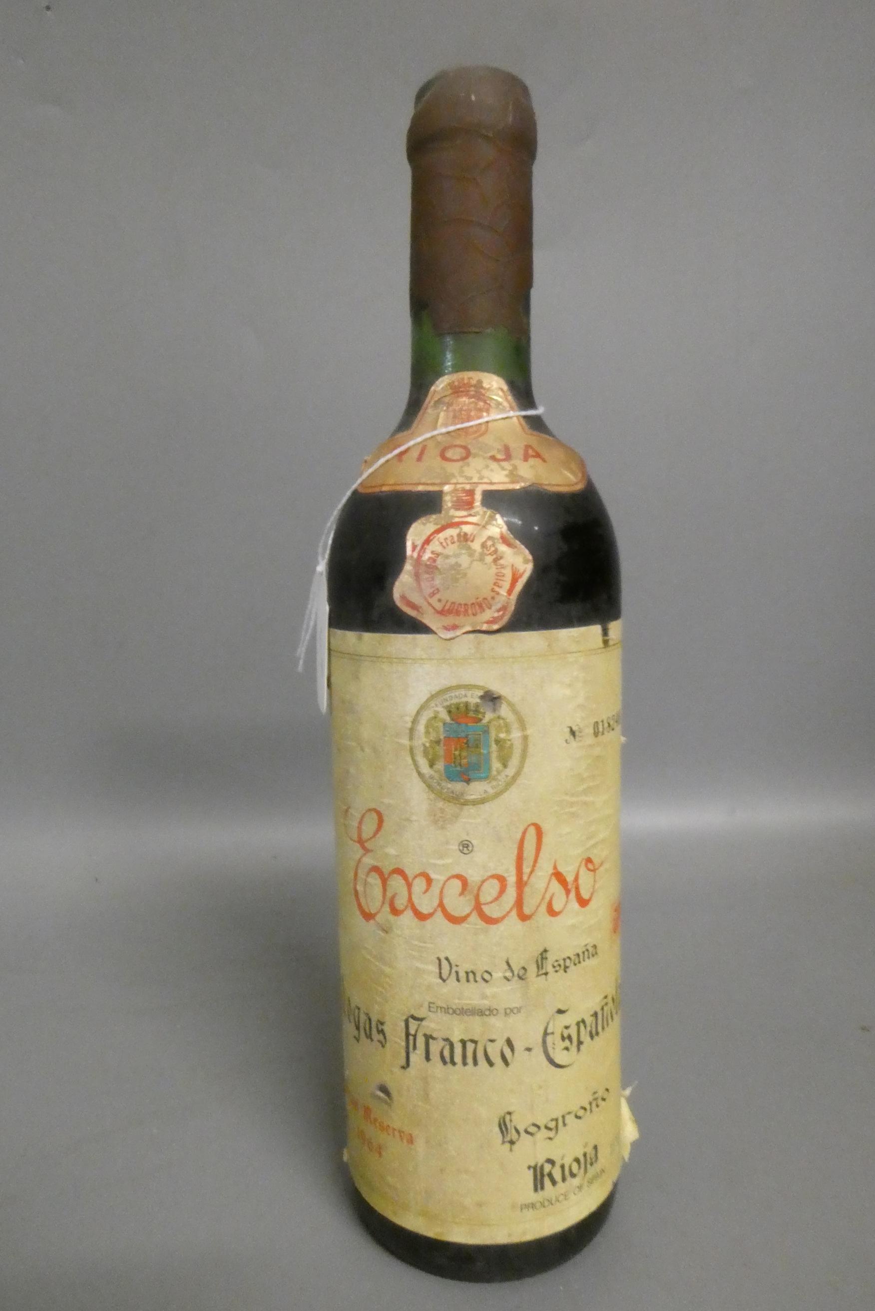 One bottle Excelso, 1964, rioja (Est. plus 24% premium inc. VAT) Image