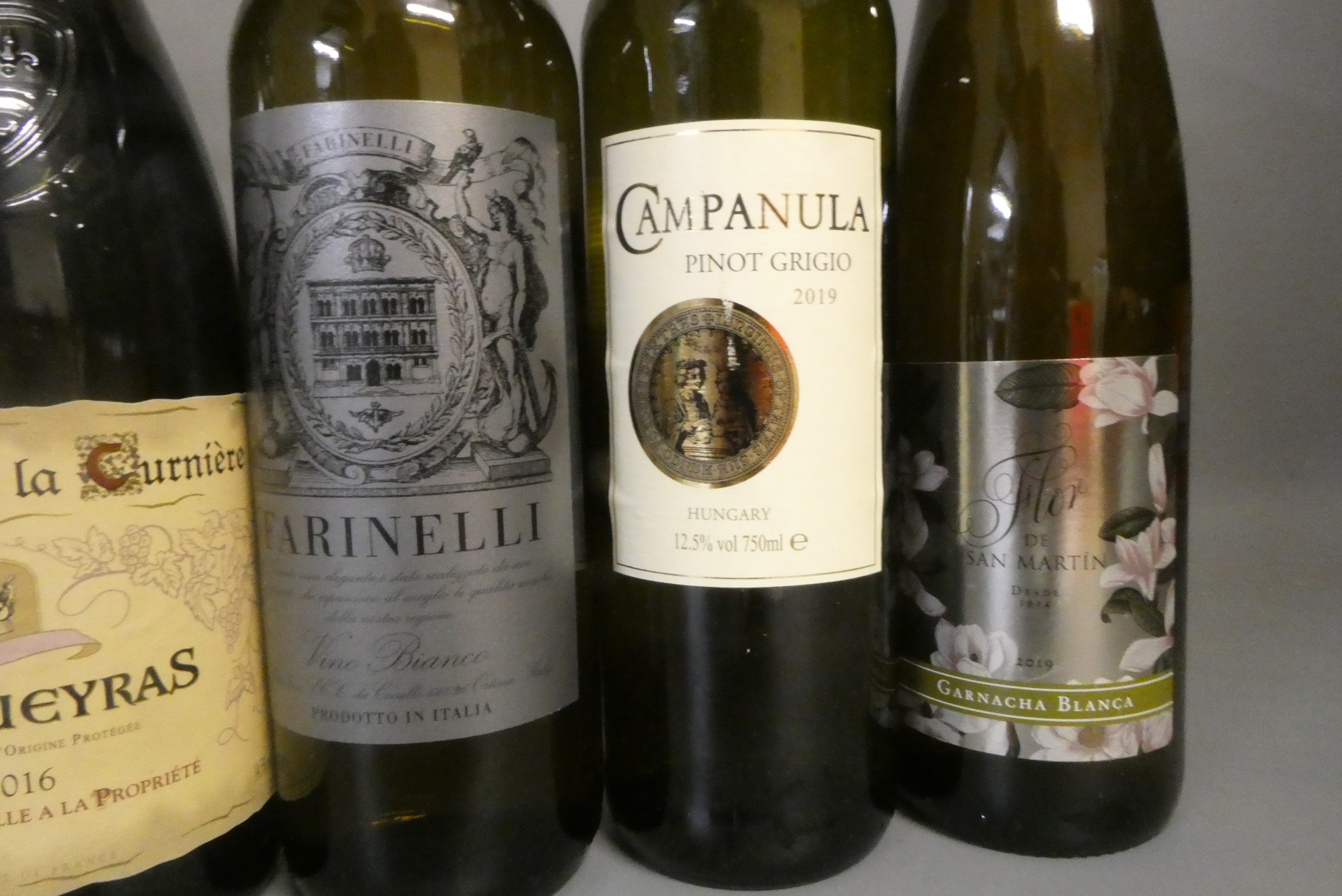 Nine bottles of French and European wine Image