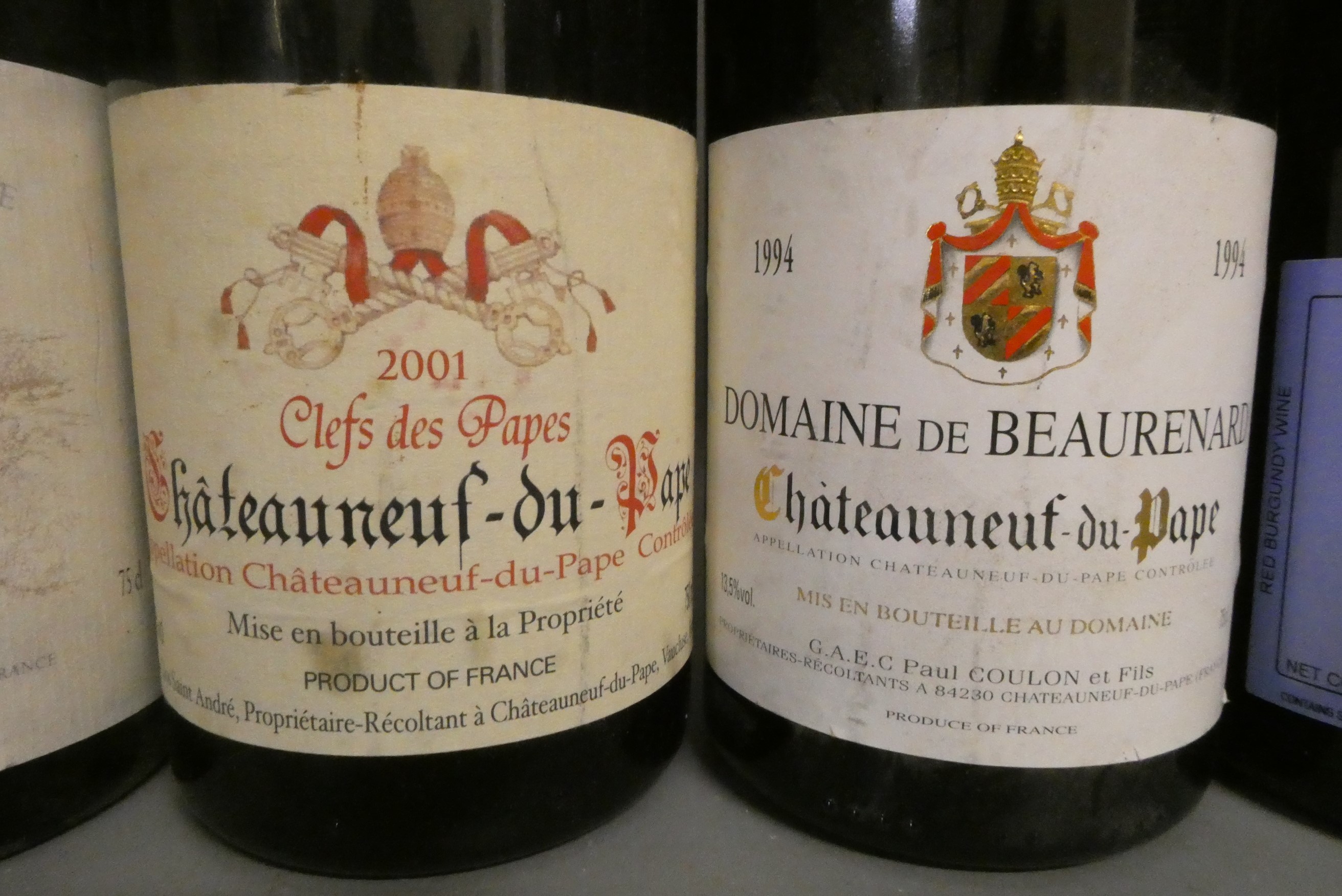 Eight bottles of French wine Image