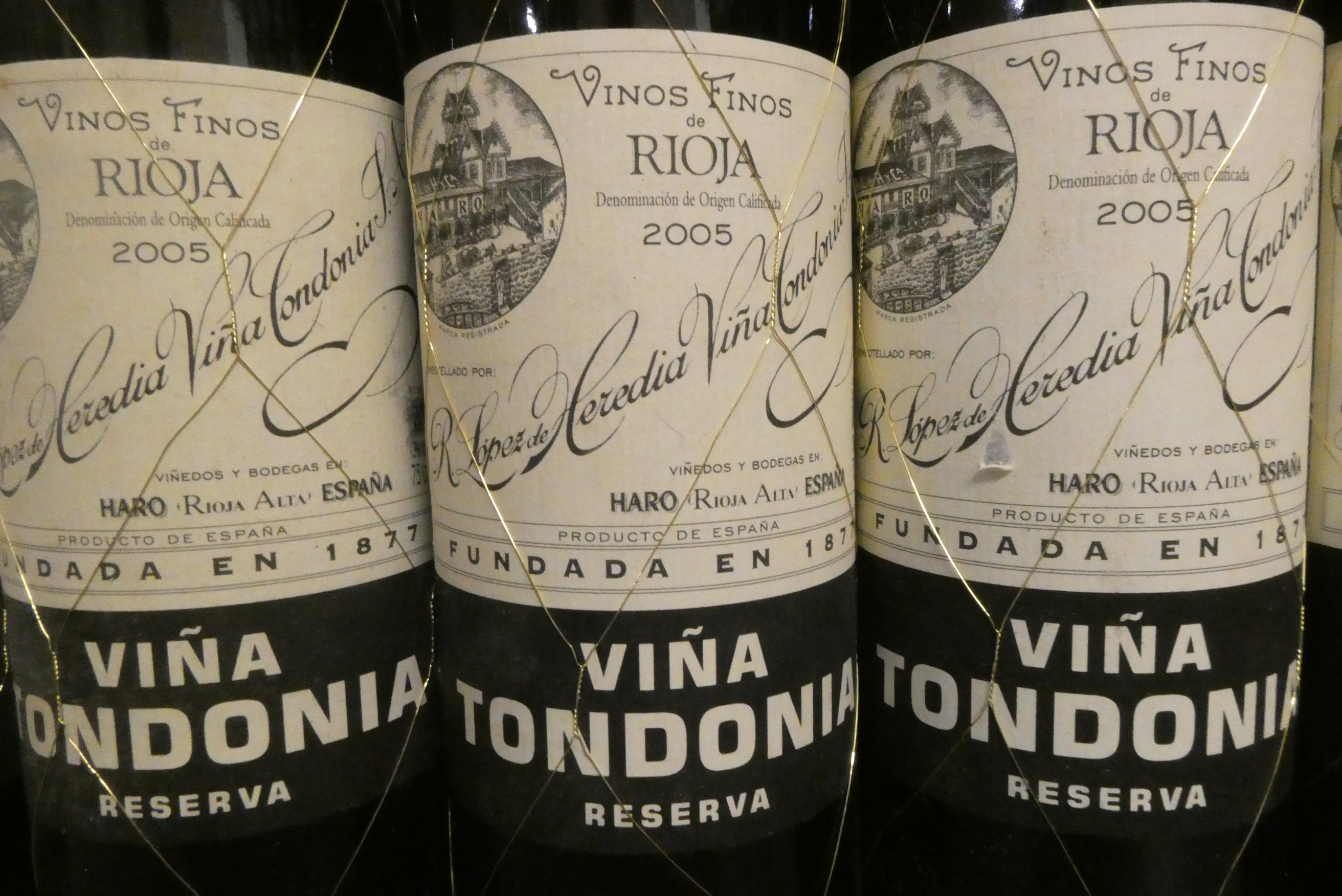 Six bottles Vina Tondonia reserva, 2005, R. Lopez de Heredia, rioja (Est. plus 24% premium inc. VAT) Image