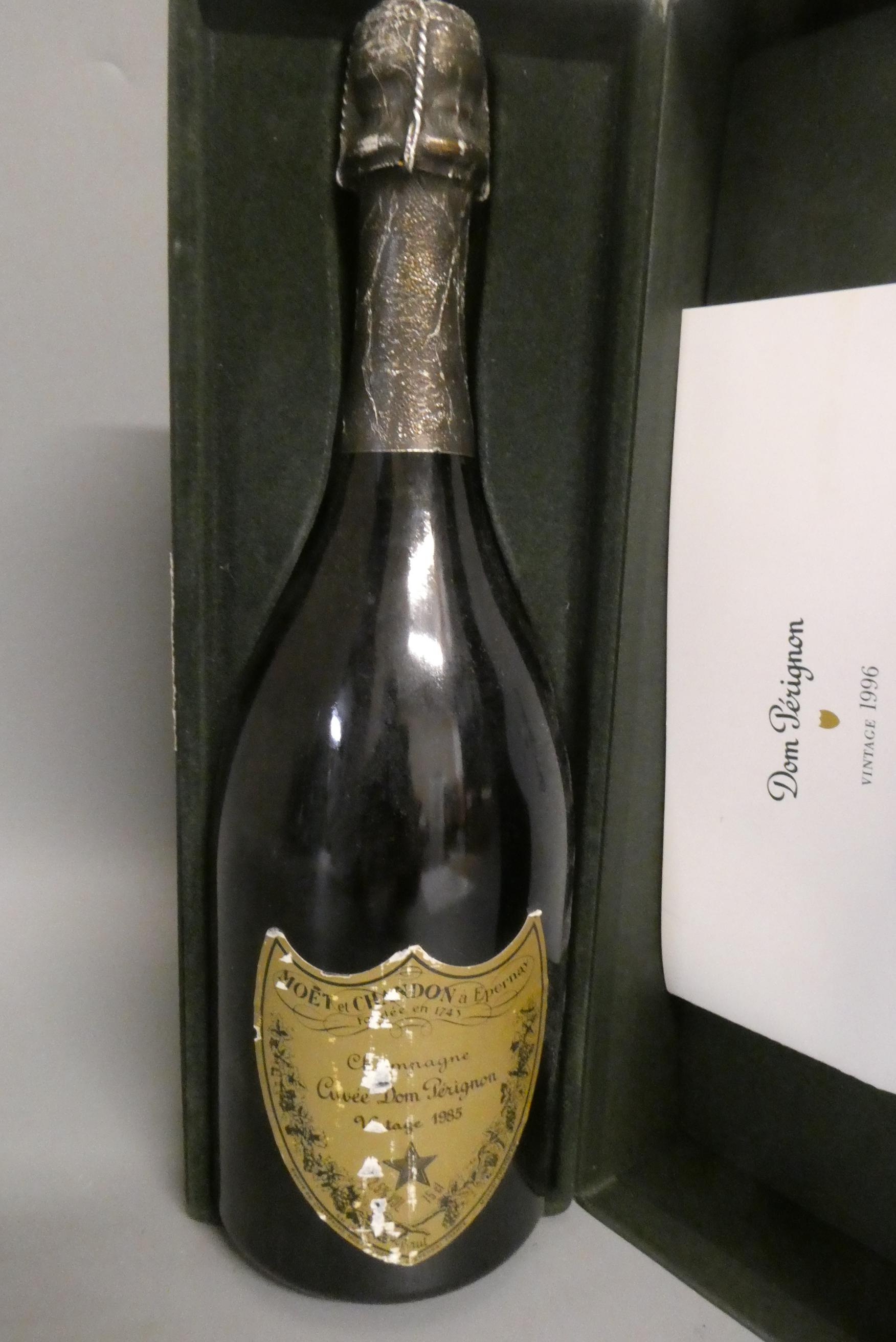 One bottle Moet et Chandon Dom Perignon, 1985 vintage, in a 1996 box (Est. plus 24% premium inc. Image