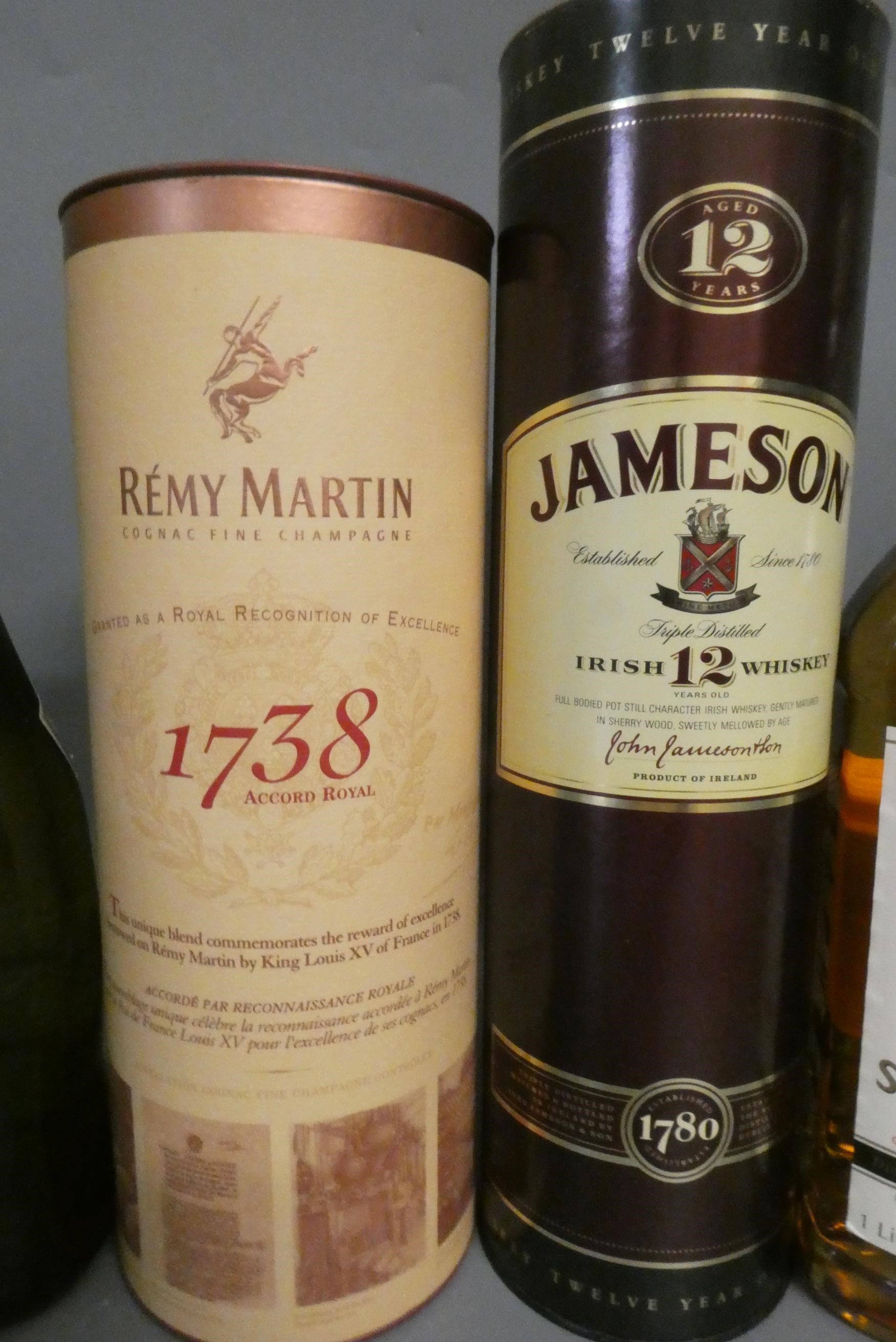 Five bottles of mixed spirits & Liqueur Image