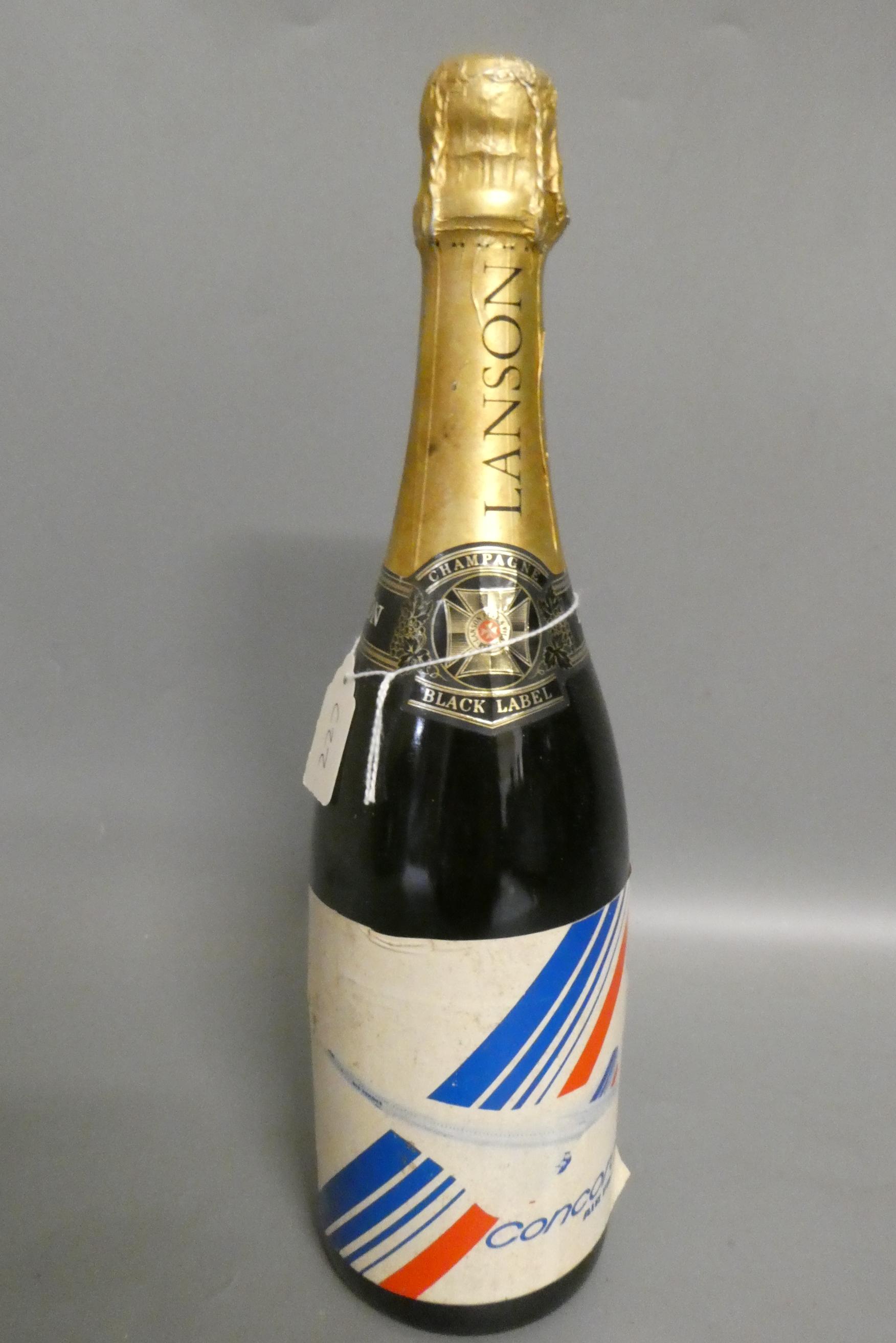 One bottle special edition Concorde Black Label champagne by Lanson (Est. plus 24% premium inc. VAT) Image