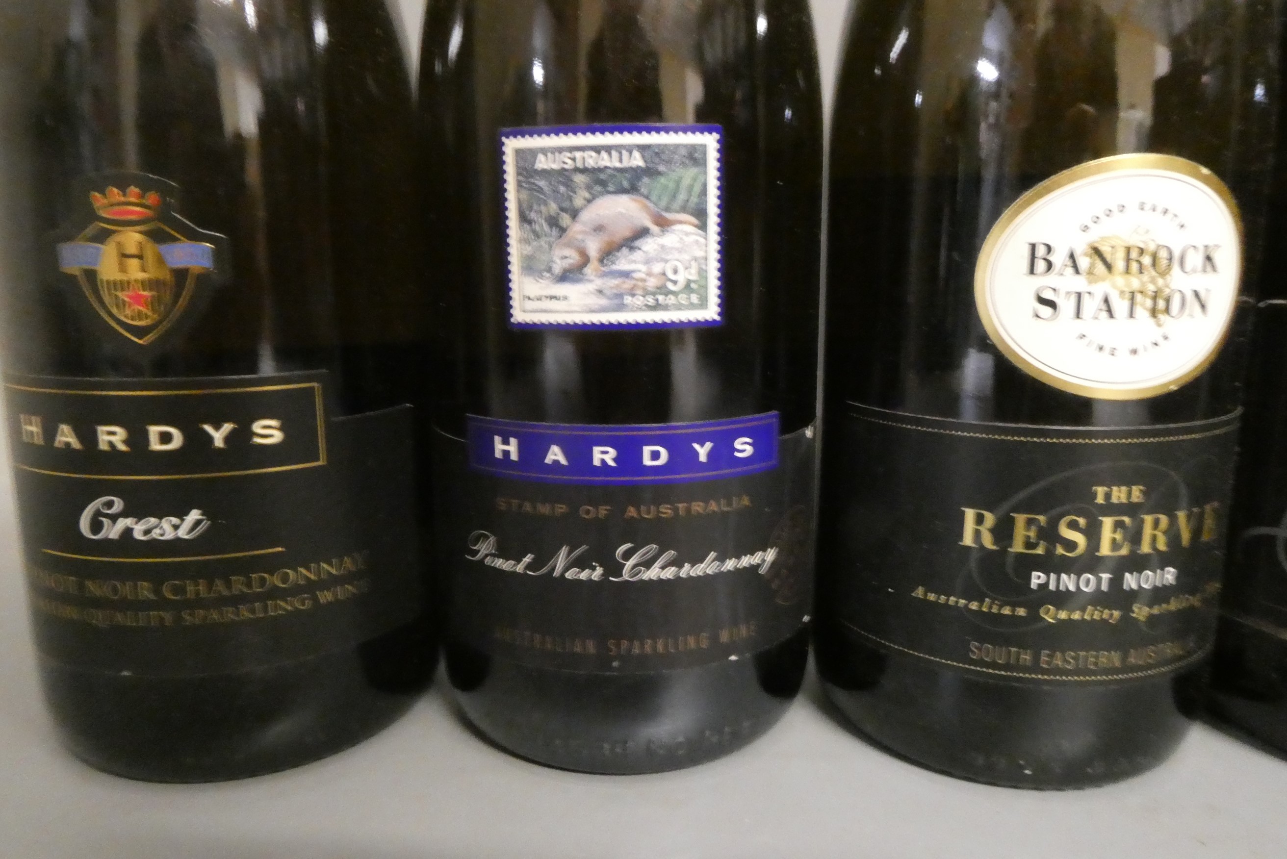 Five bottles of sparkling wine and brut Image