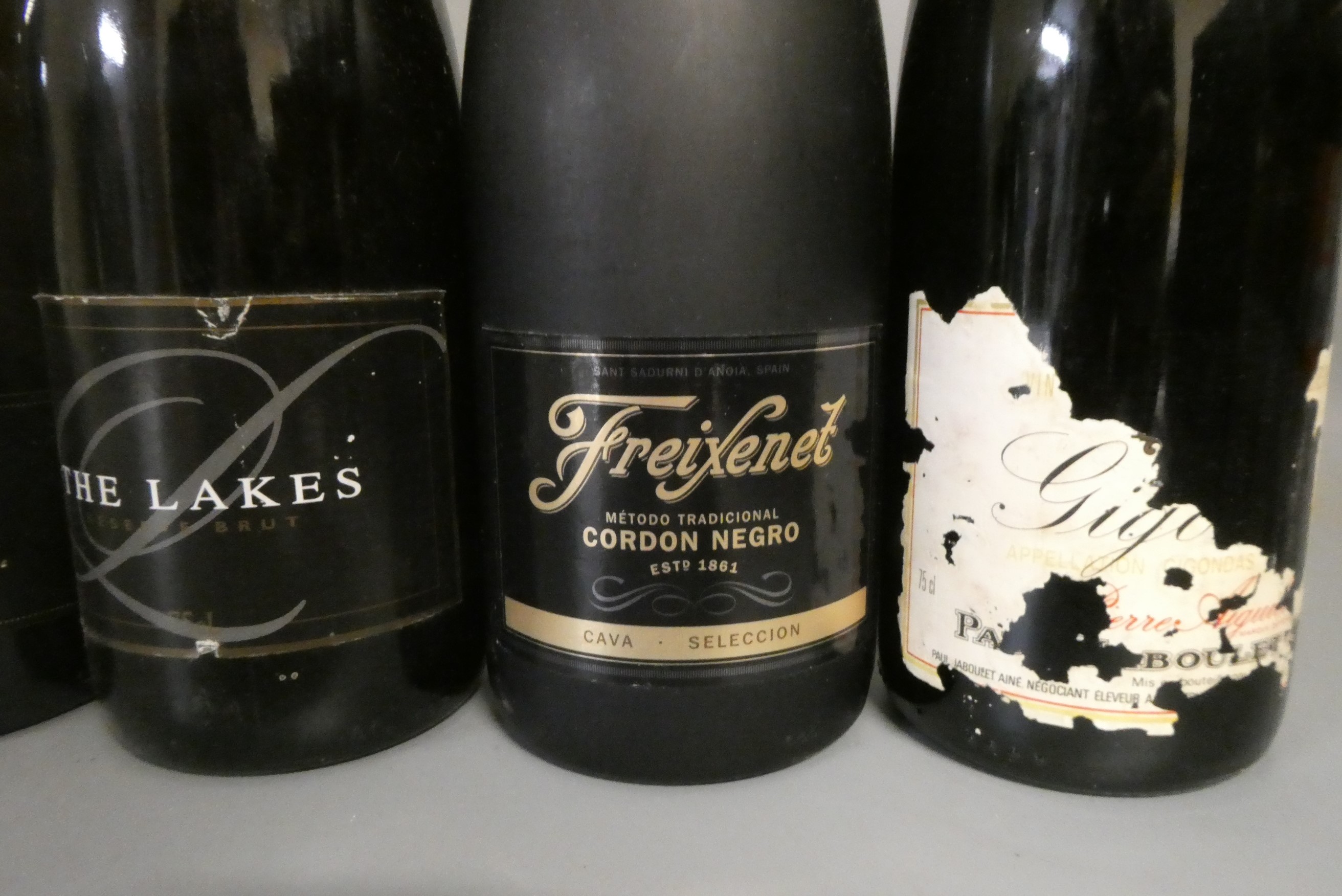 Five bottles of sparkling wine and brut Image