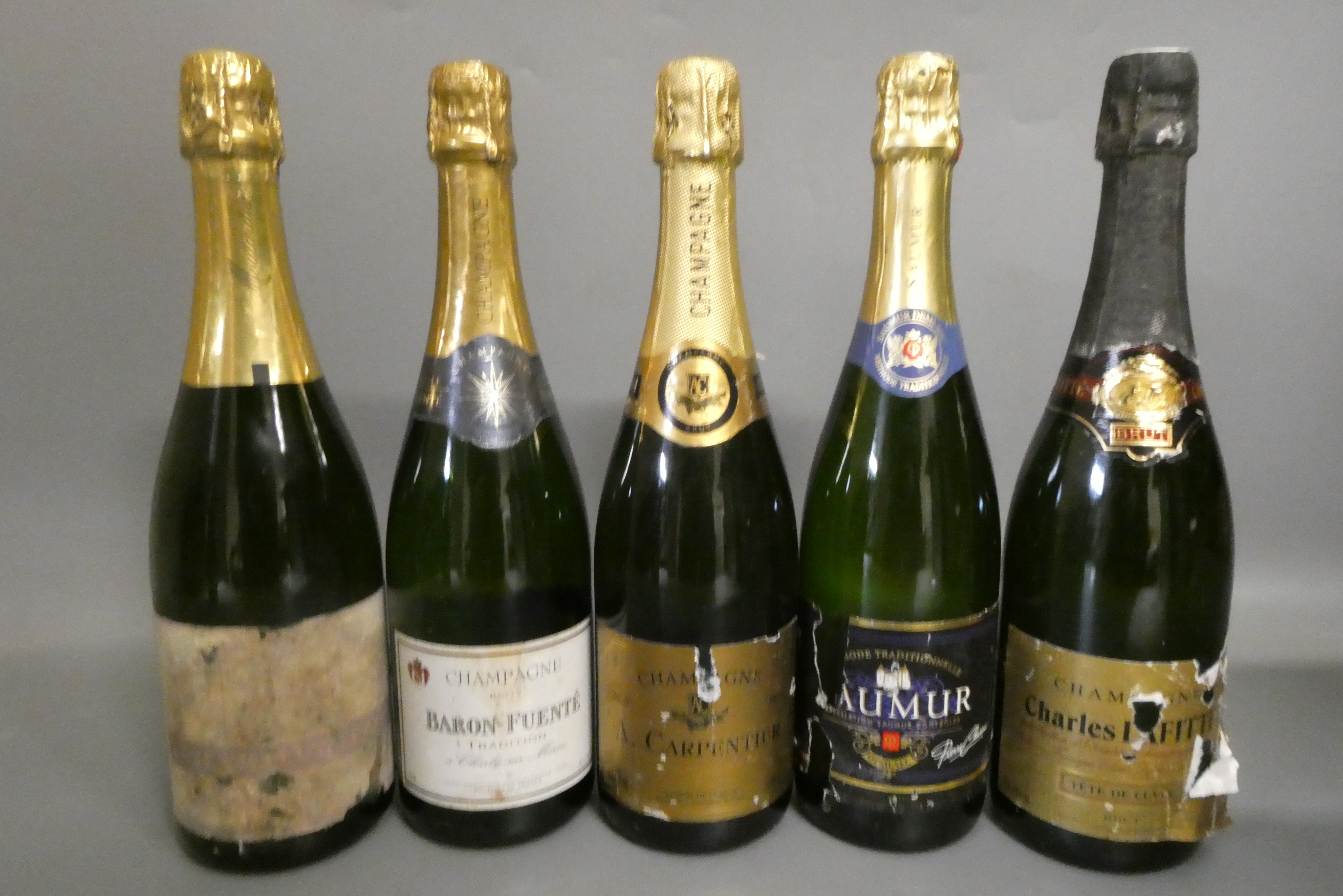 Five bottles of champagne & sparkling wine Image