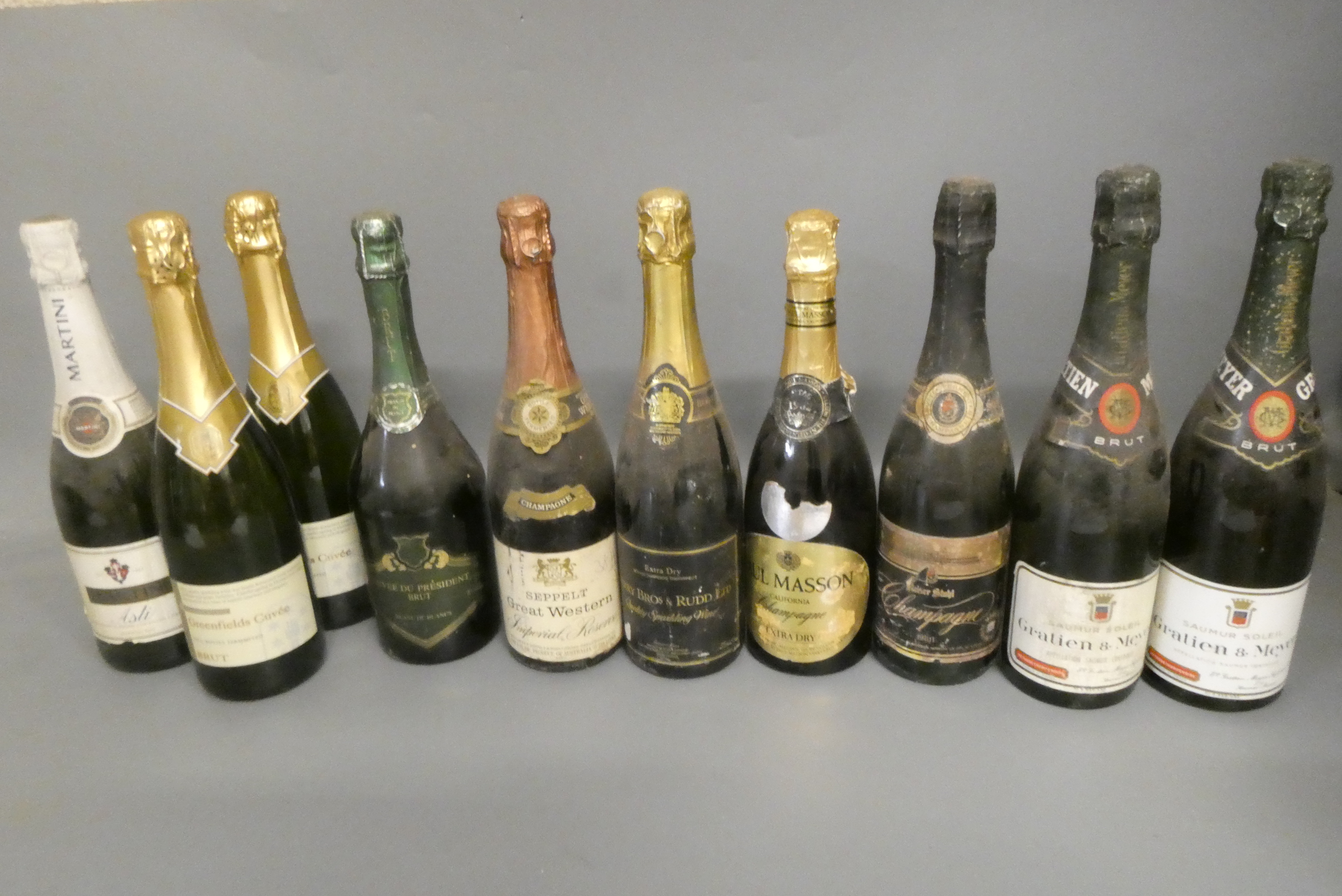 Ten bottles of mixed champagne and sparkling wine Image