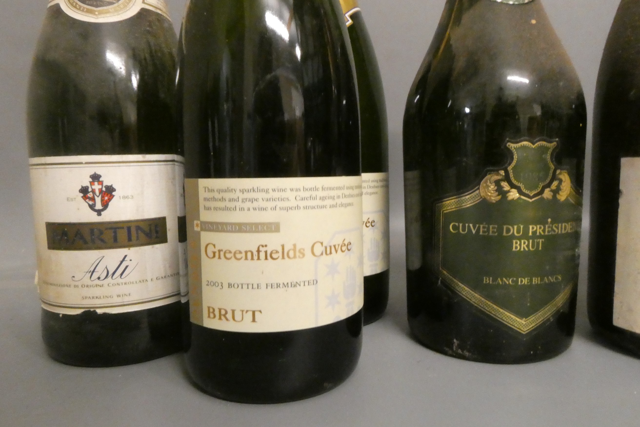 Ten bottles of mixed champagne and sparkling wine Image