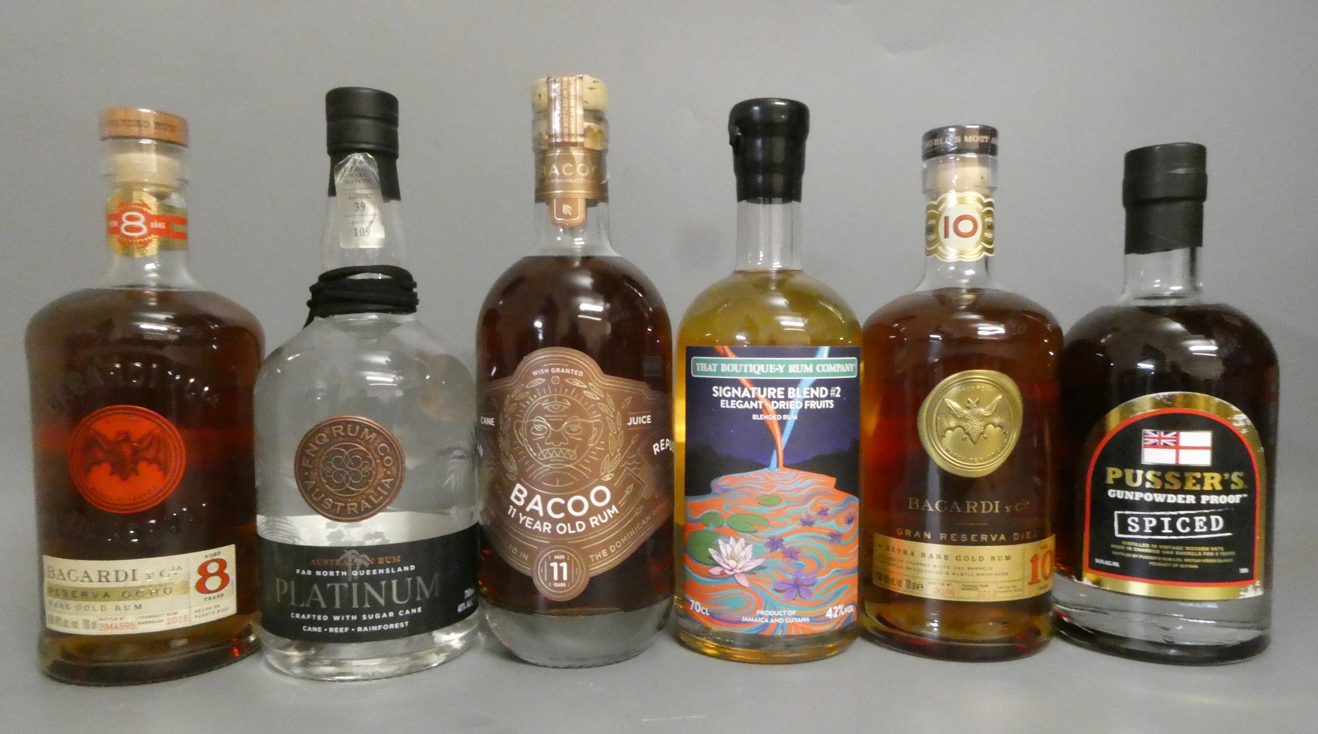 Six bottles of rum Image