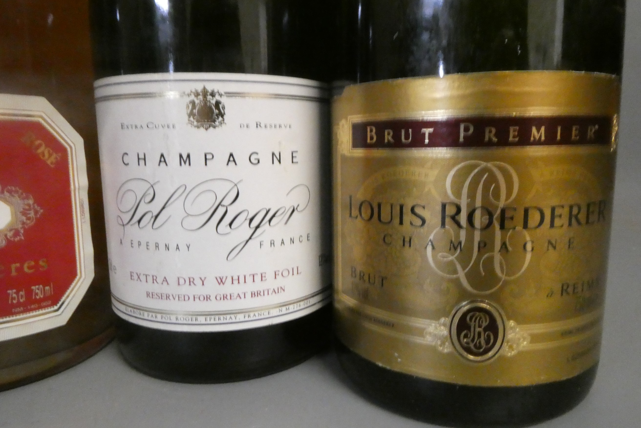 Five bottles of champagne including one boxed Louis Roederer brut premier Image