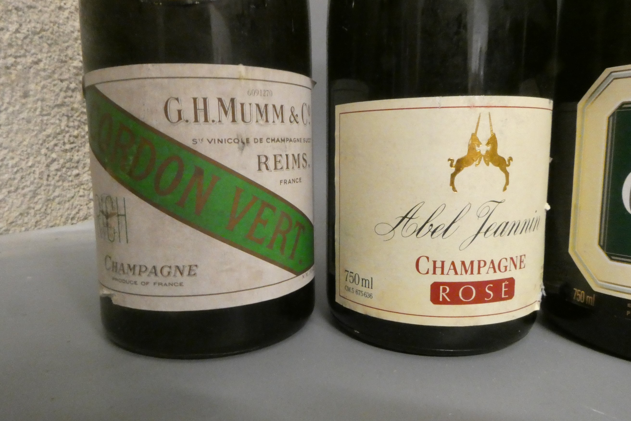 Ten bottles of sparkling wine Image