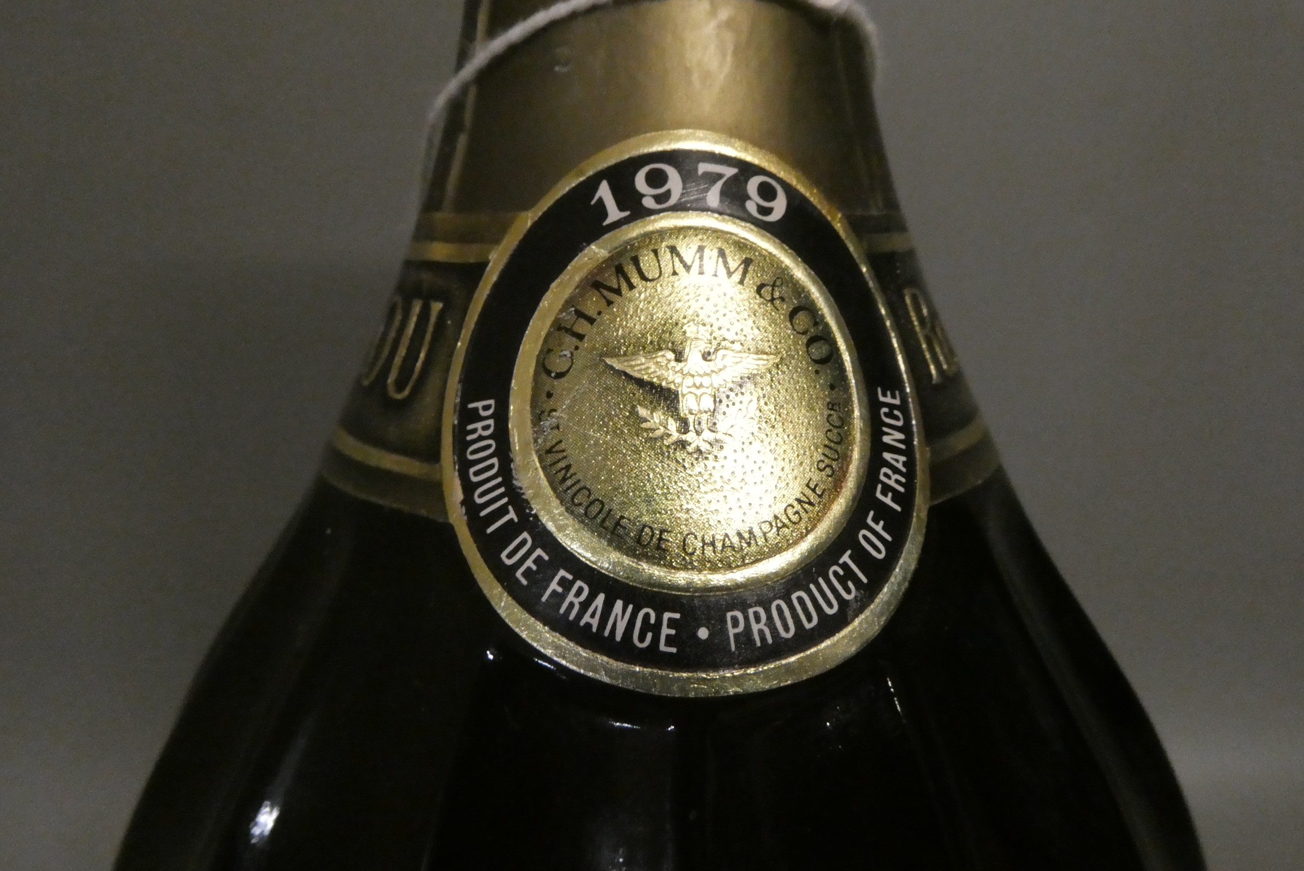 One bottle G. H. Mumm 1979 champagne, Rene Lalou (Est. plus 24% premium inc. VAT) Image