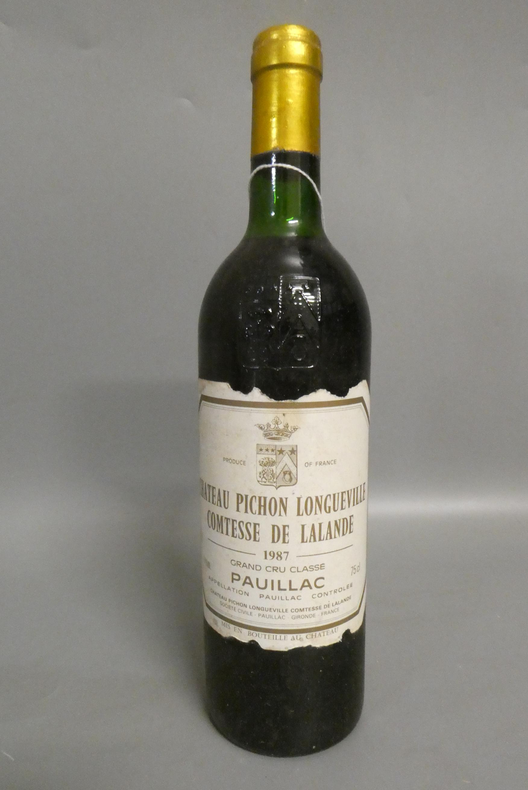 Chateau Pichon Longueville, 1987, Comtesse de Lalande, pauillac, grand cru classe (Est. plus 24% Image