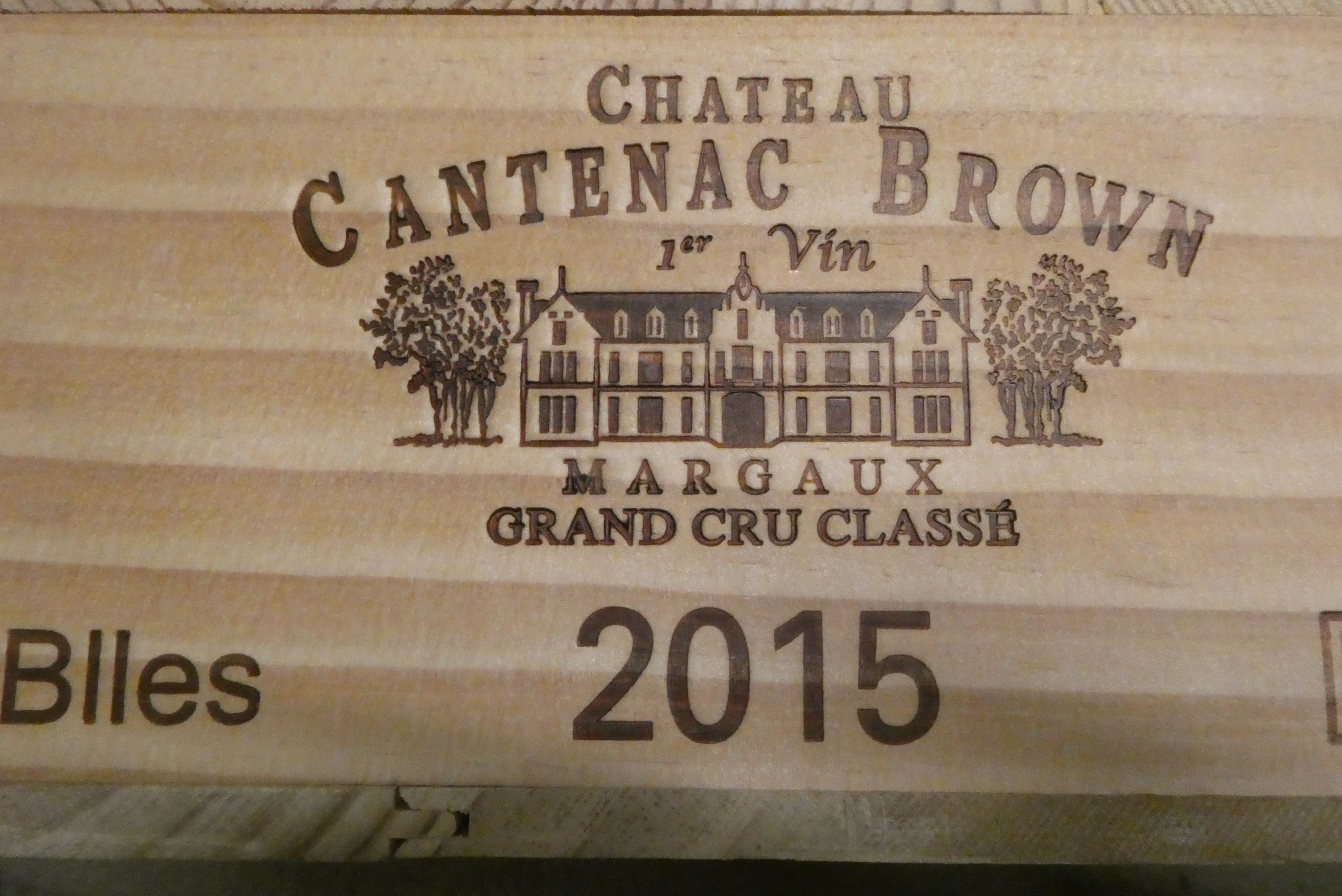 Six bottles Chateau Cantenac Brown, 2015, Margaux, grand cru classe, OWC (Est. plus 24% premium inc. Image