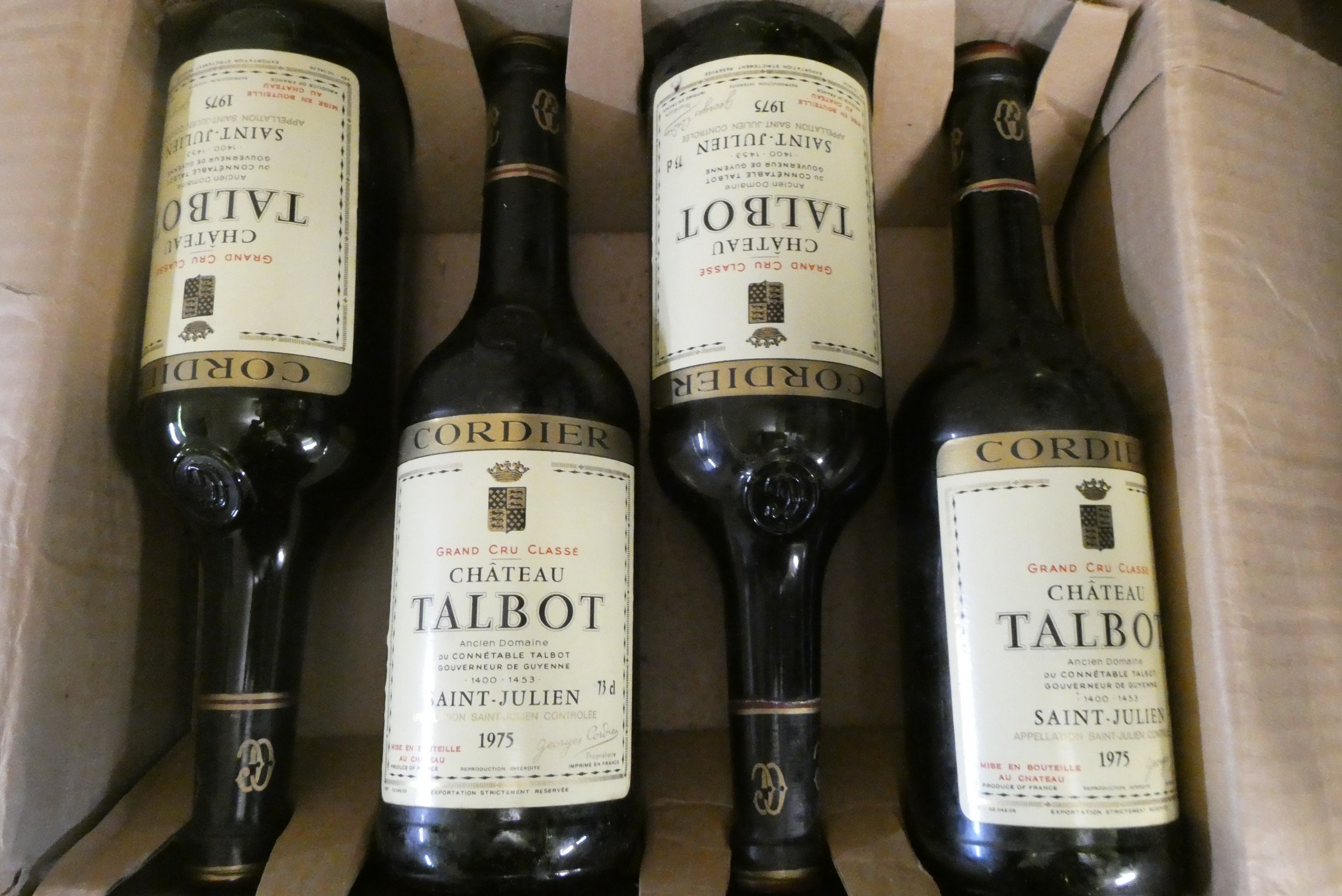Twelve bottles Chateau Talbot, 1975, cordier, Saint Julien, grand cru classe, OC (Est. plus 24% Image